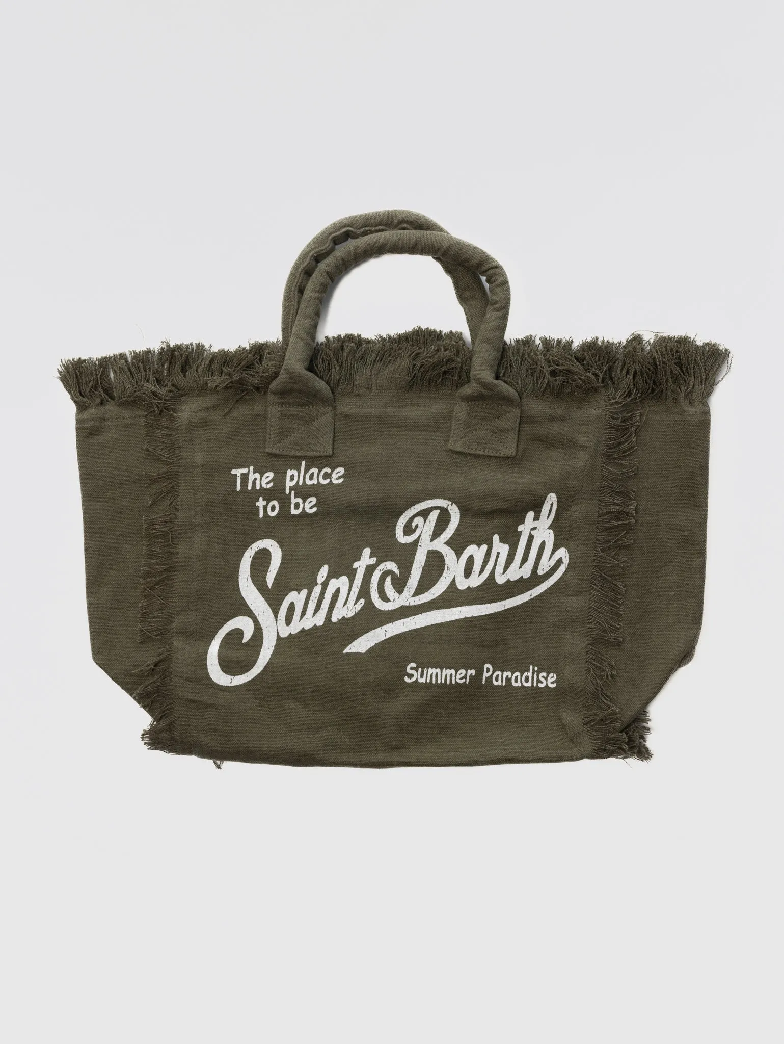Borsa Vanity in Lino Verde Militare