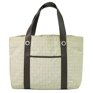Bulgari Logo Mania Canvas Tote Bag (Pre-Owned)