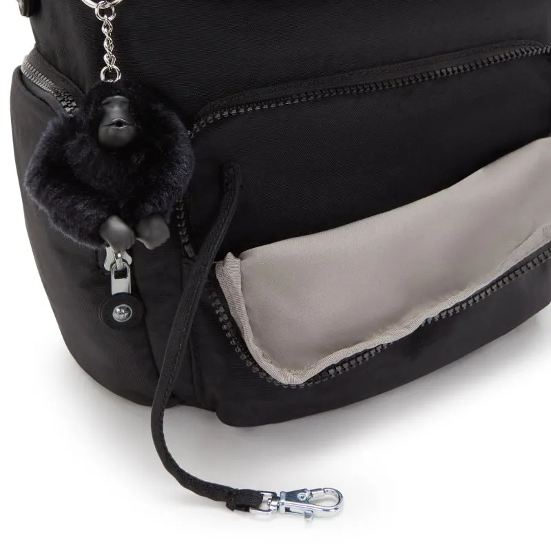 City Zip S Small Backpack with Adjustable Straps - Black Noir (black)