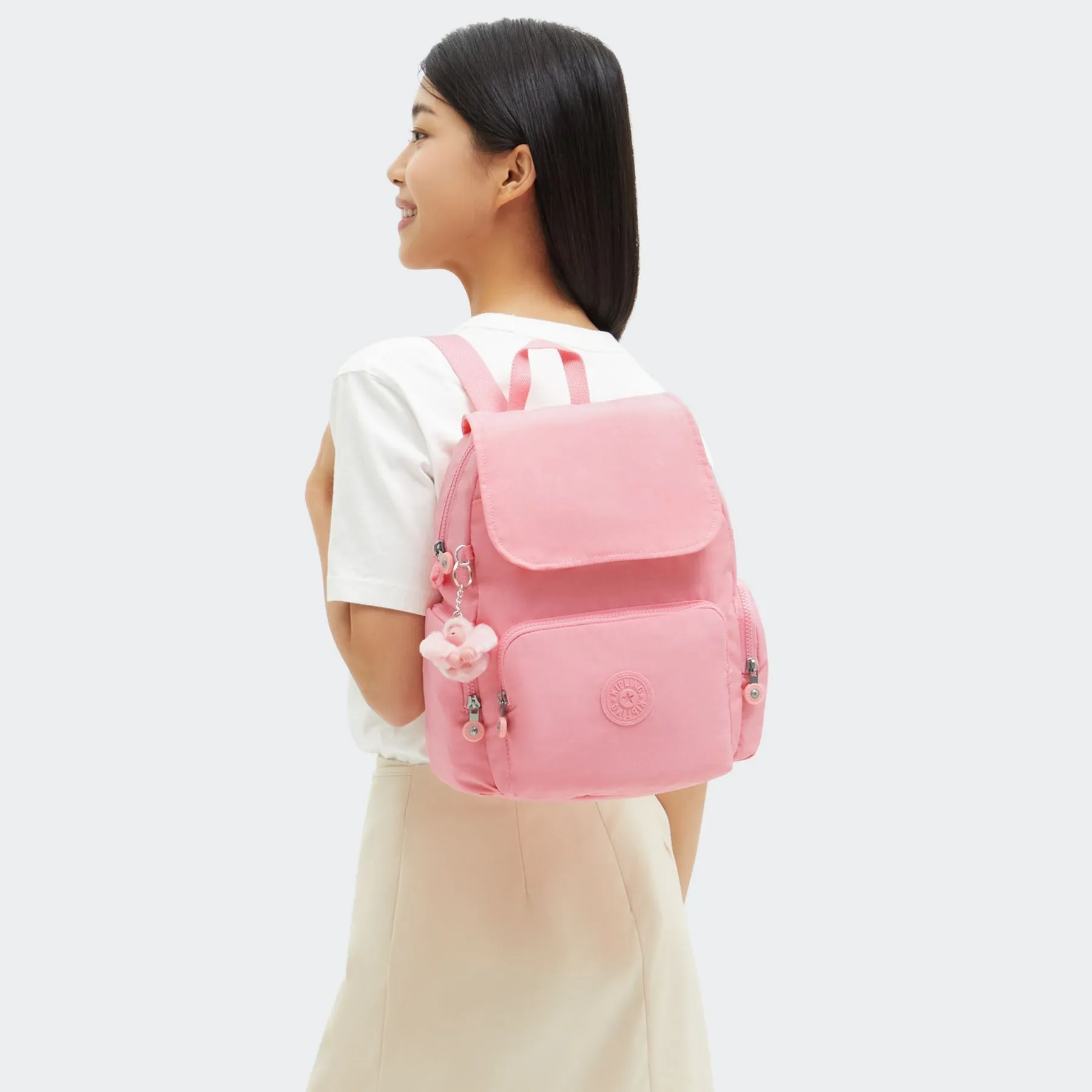 City Zip S Small Backpack with Adjustable Straps - Enjoyable Blush (pink)