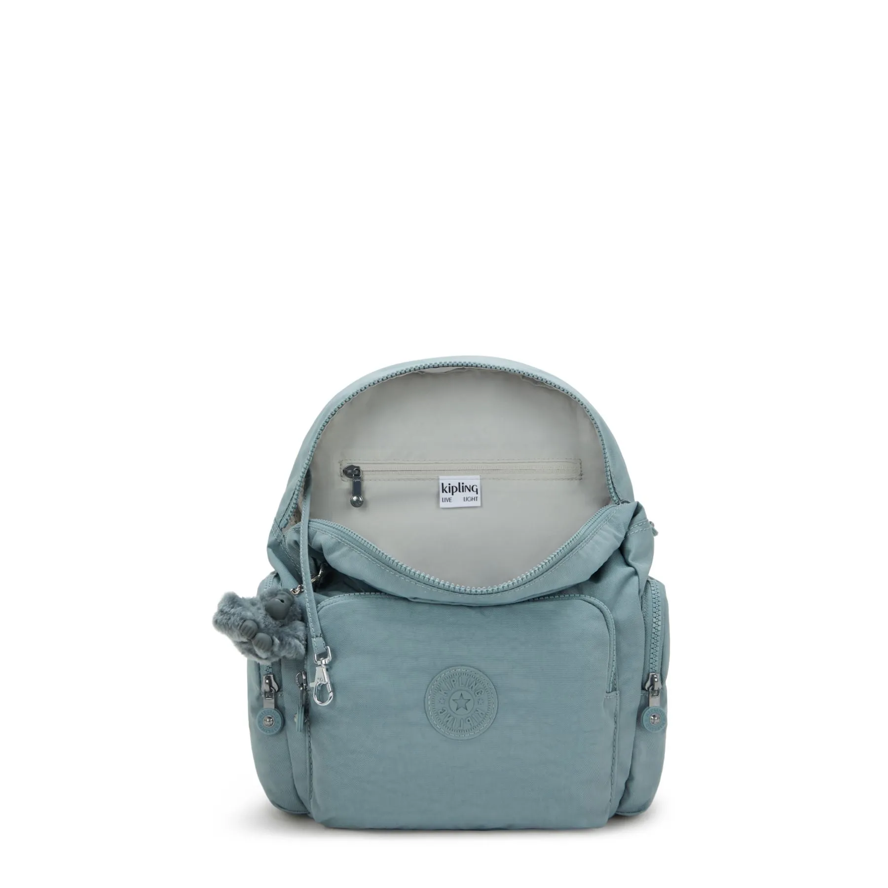 City Zip S Small Backpack with Adjustable Straps - Relaxed Grey (blue)