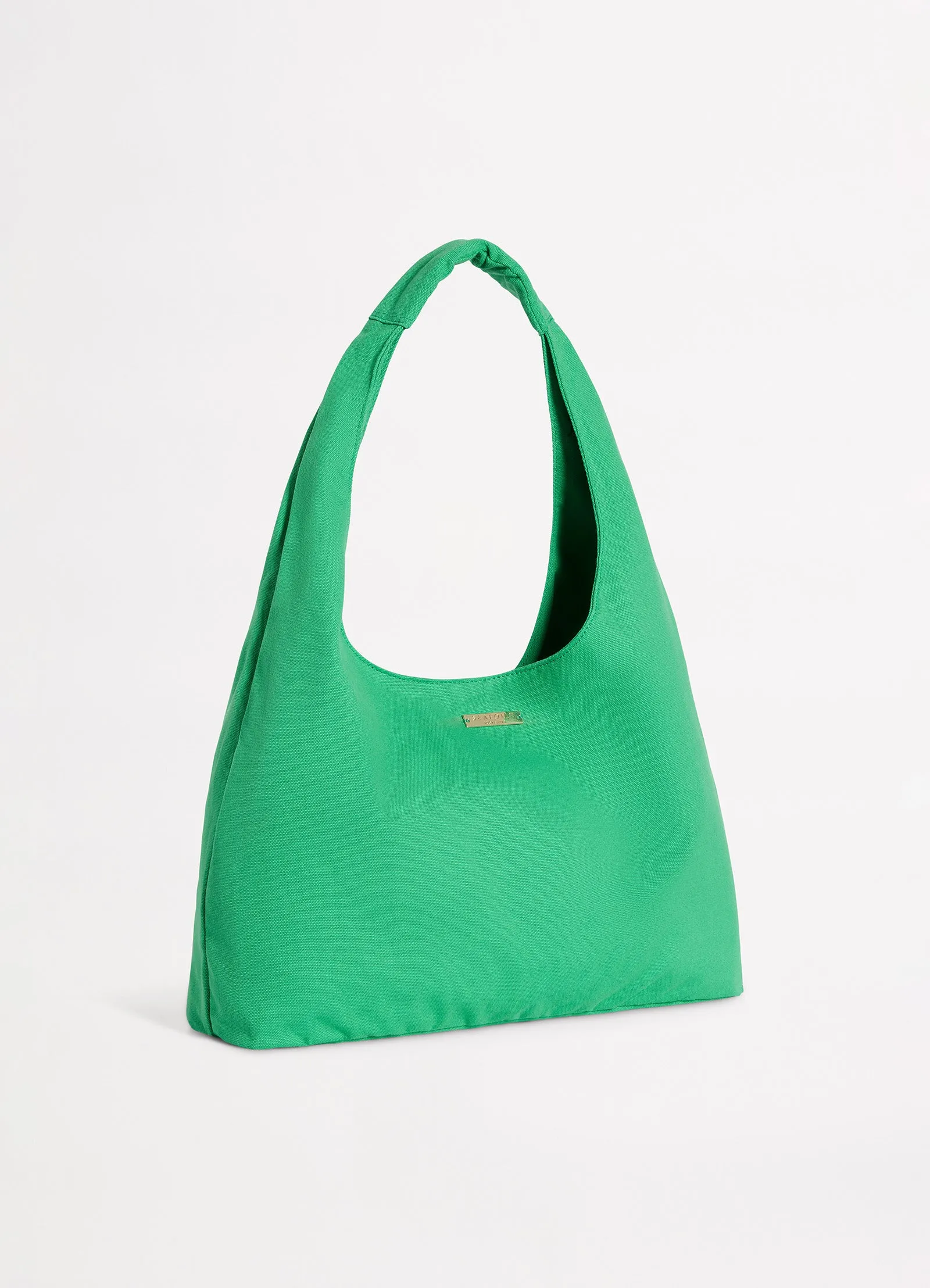 Cotton Canvas Tote Bag - Jade