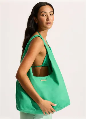 Cotton Canvas Tote Bag - Jade