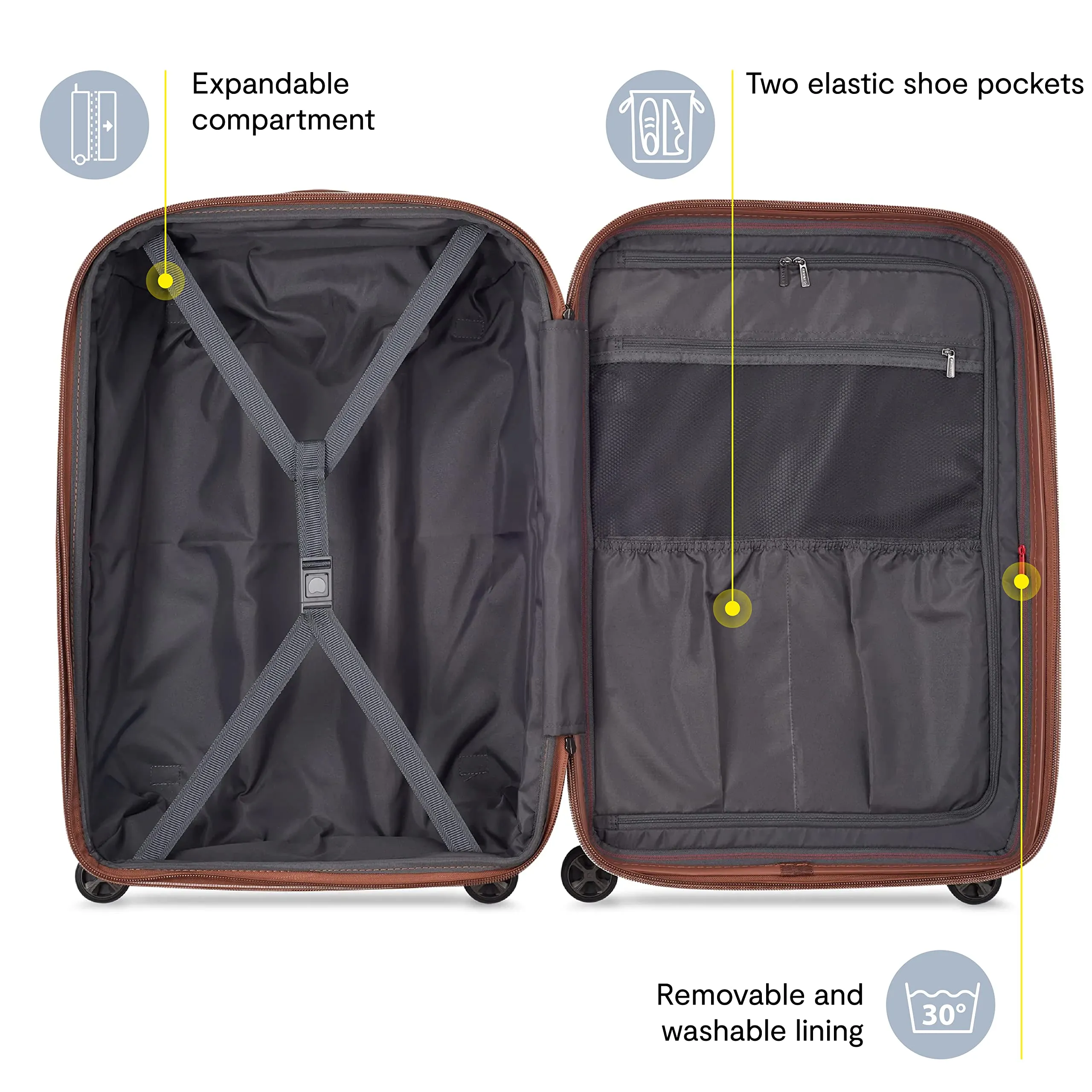 DELSEY Paris St. Tropez 24" 4-Wheel Medium Luggage