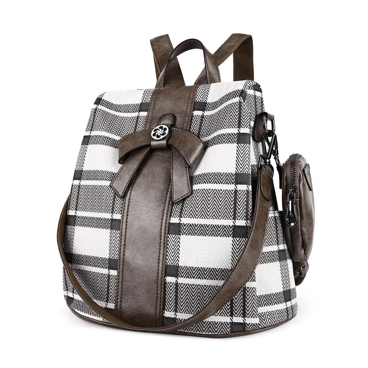 Design sense tie dye check daily lightweight backpack