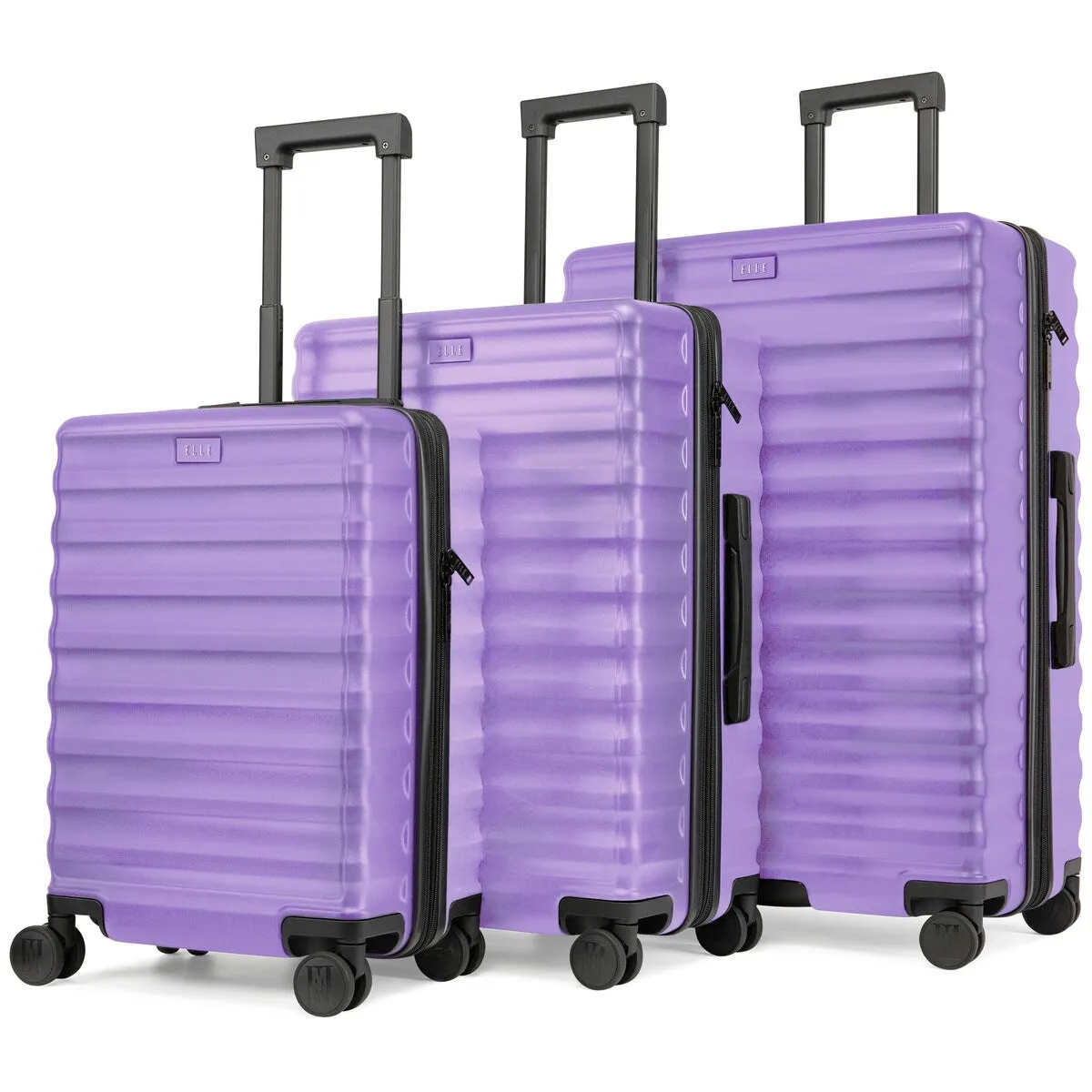 ELLE Excursion 3 Piece Expandable Chic Spinner Luggage Set