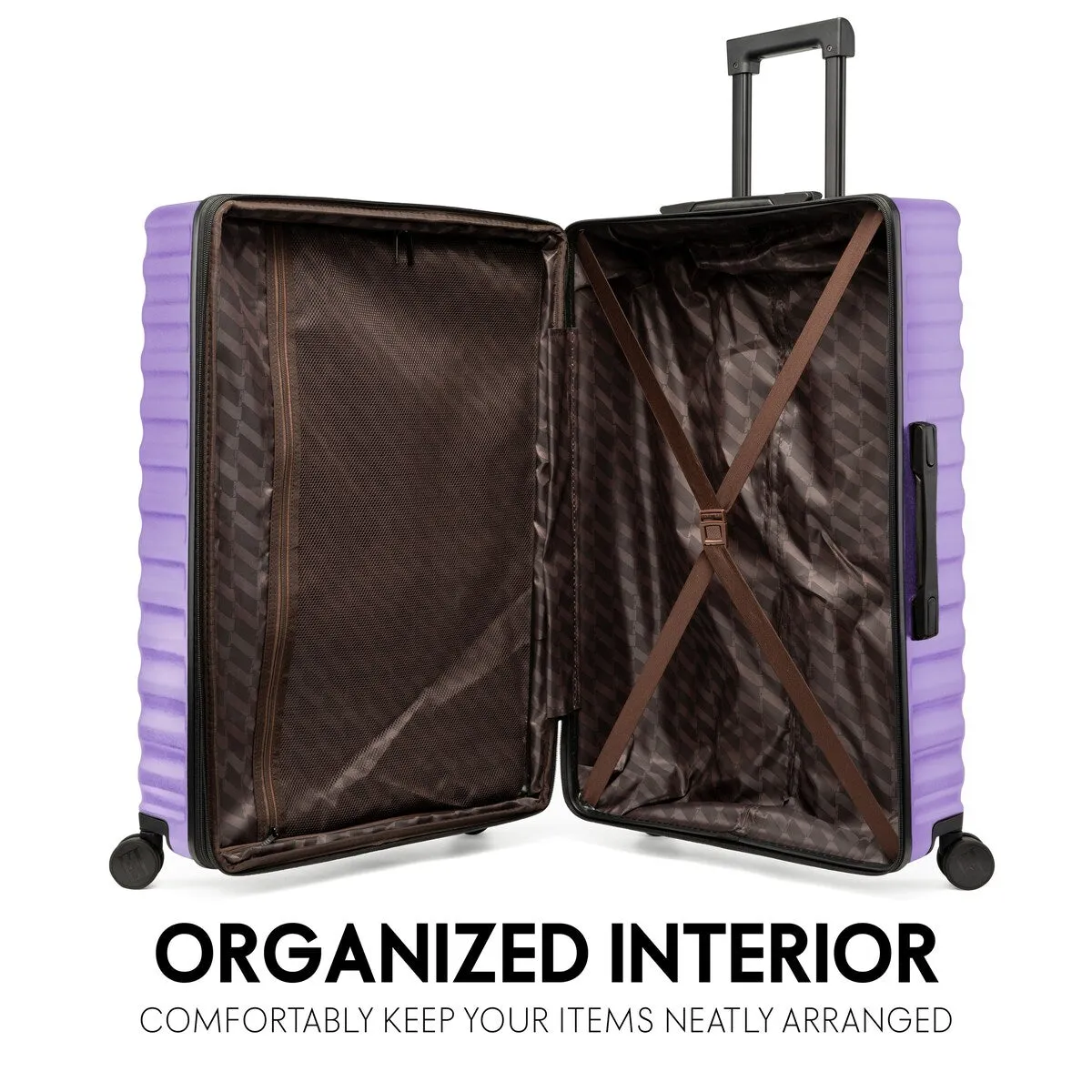 ELLE Excursion 3 Piece Expandable Chic Spinner Luggage Set