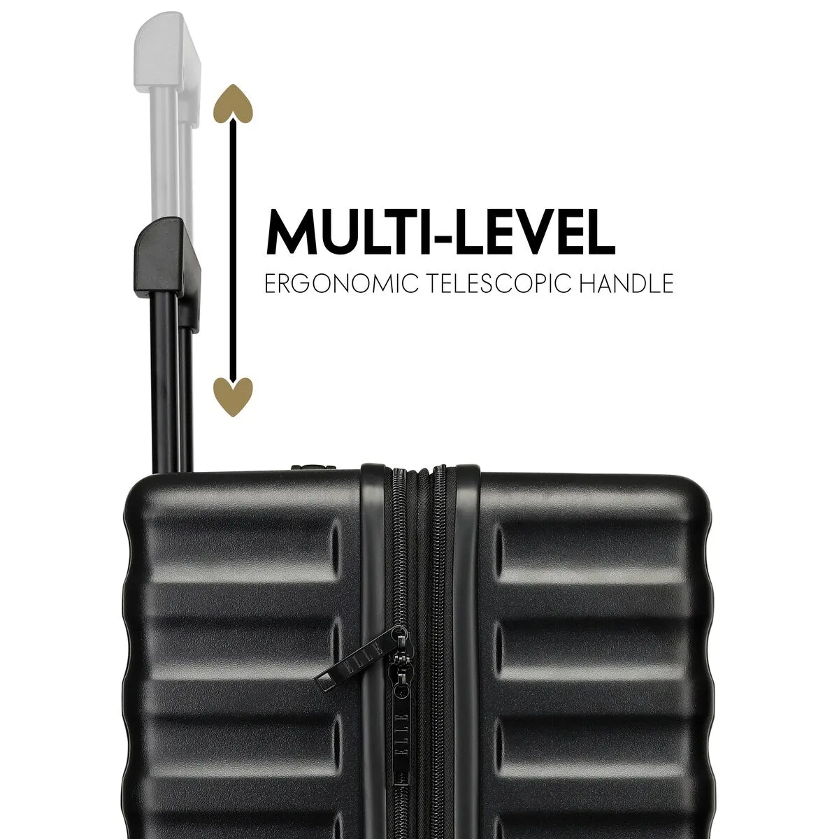 ELLE Excursion 3 Piece Expandable Chic Spinner Luggage Set