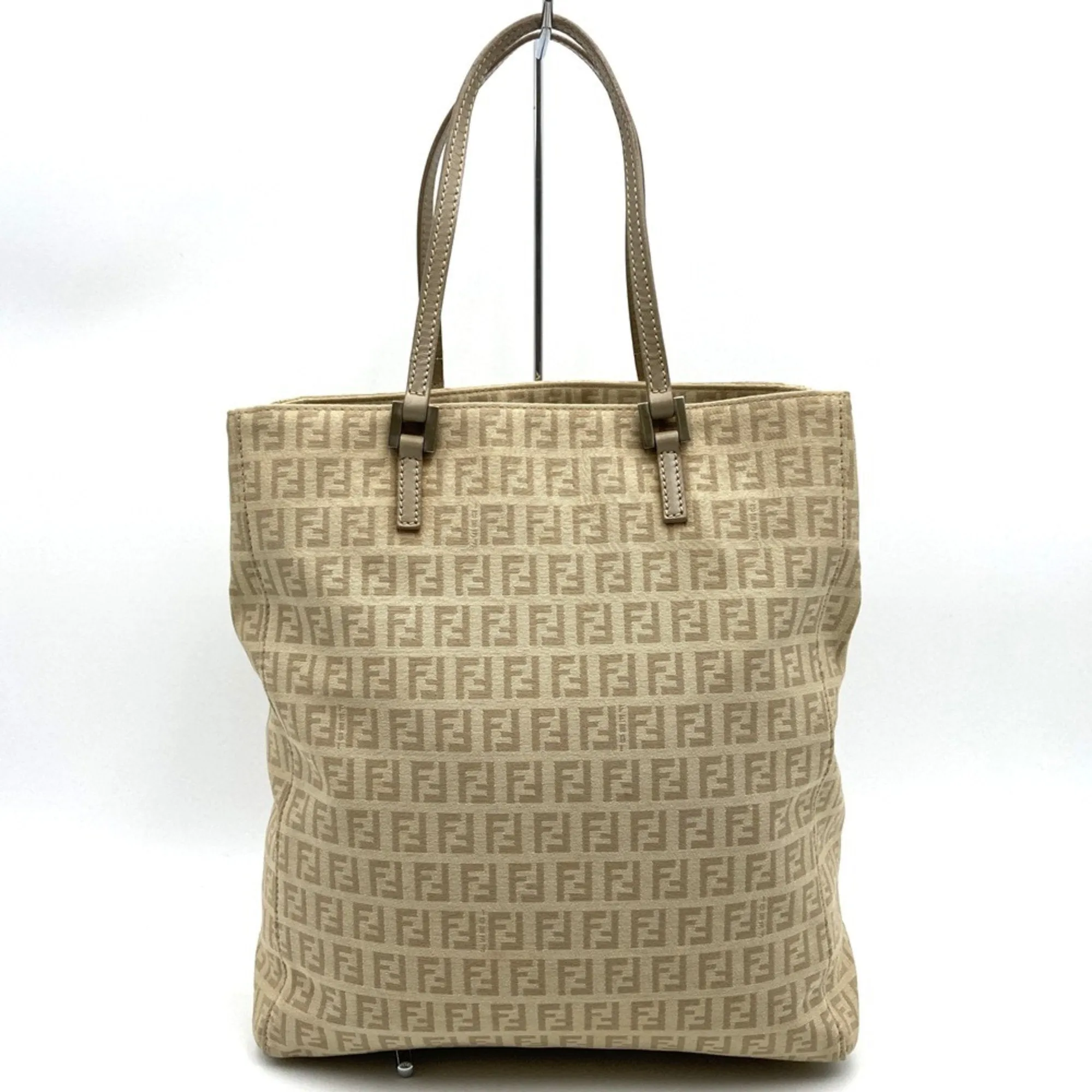 Fendi Zucchino Canvas Handbag Tote Bag (Pre-Owned)