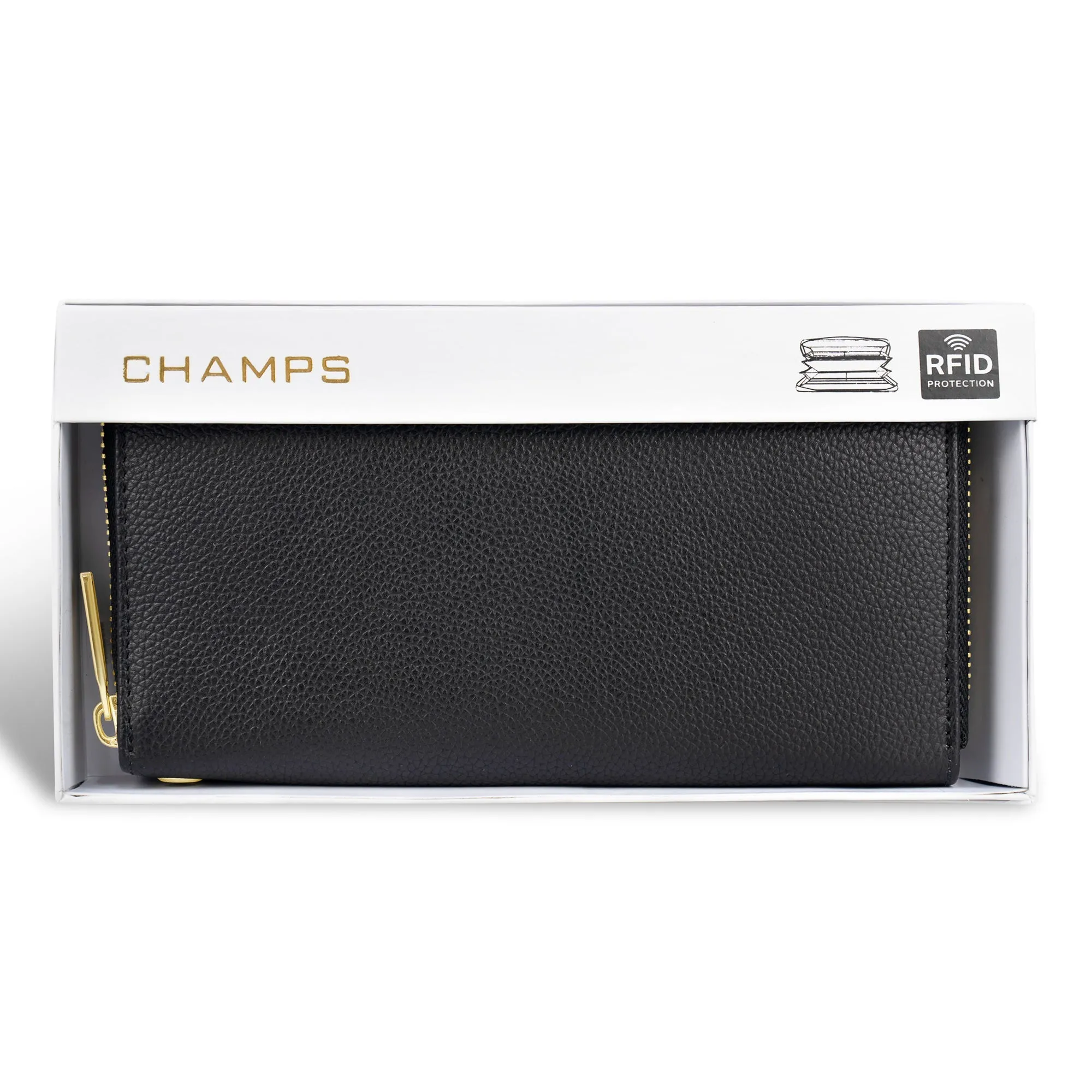 Gala / Leather Zip-Clutch Wallet *Drop Ship*