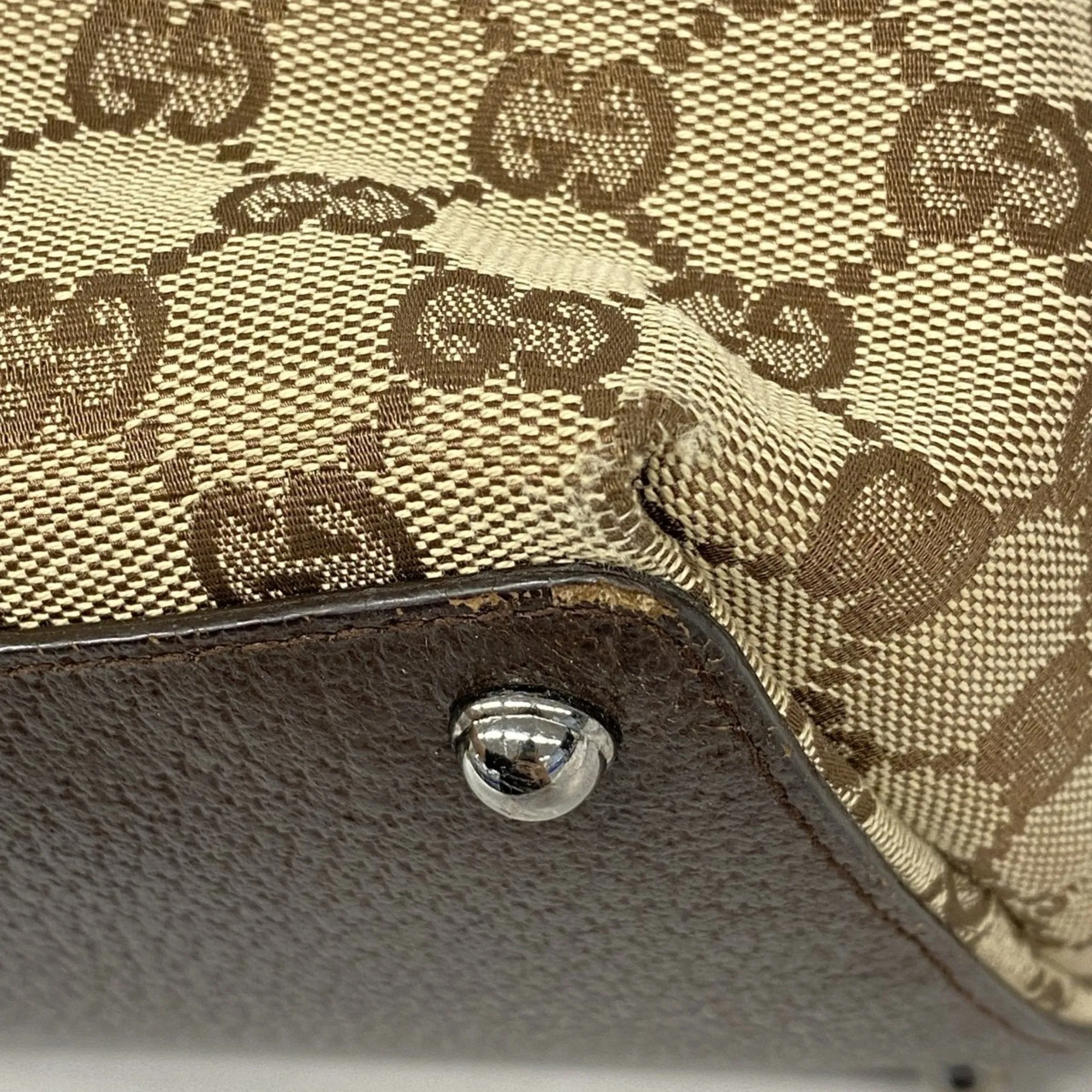 Gucci Canvas Tote Bag (Pre-Owned)
