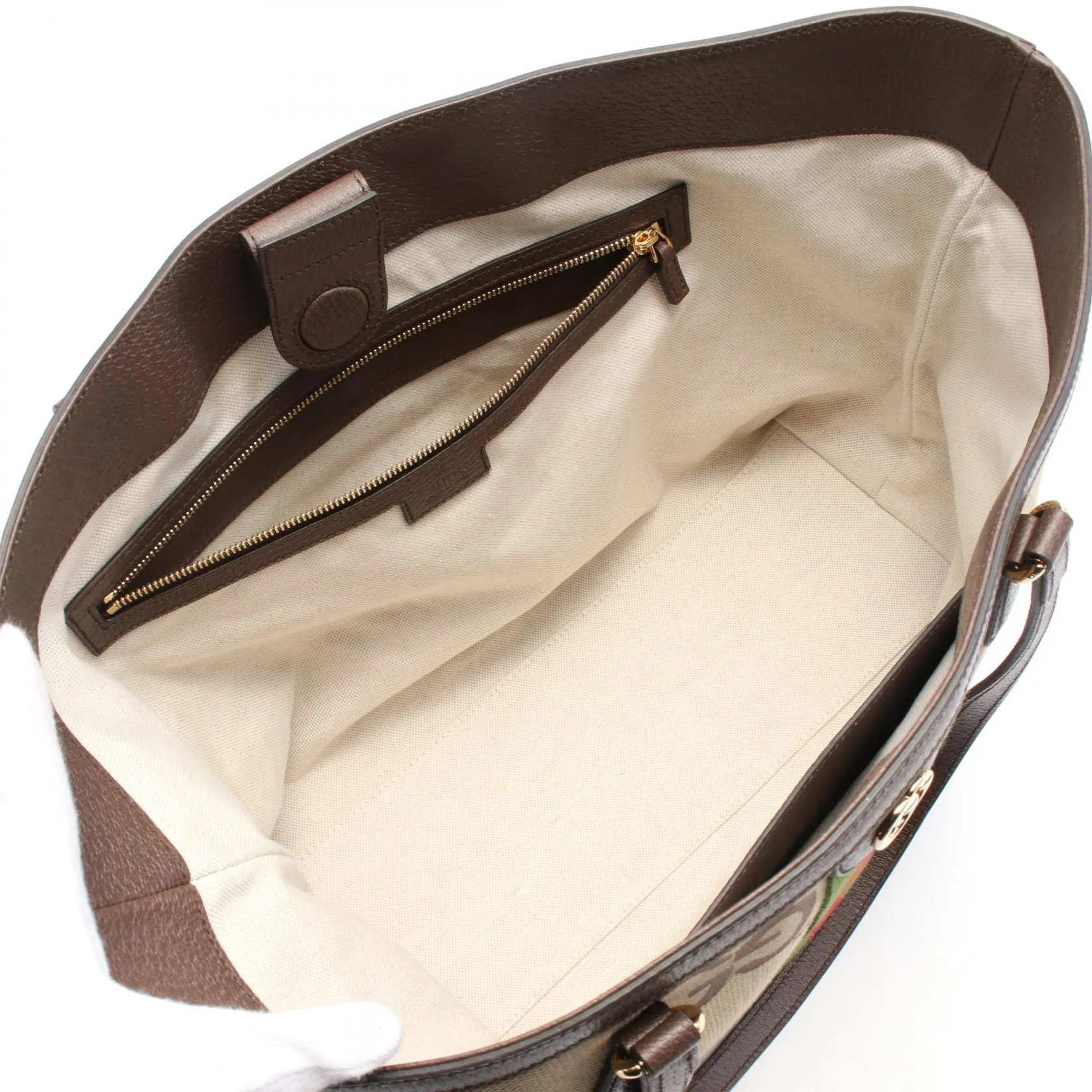 Gucci Medium Tote Jumbo GG Canvas Leather