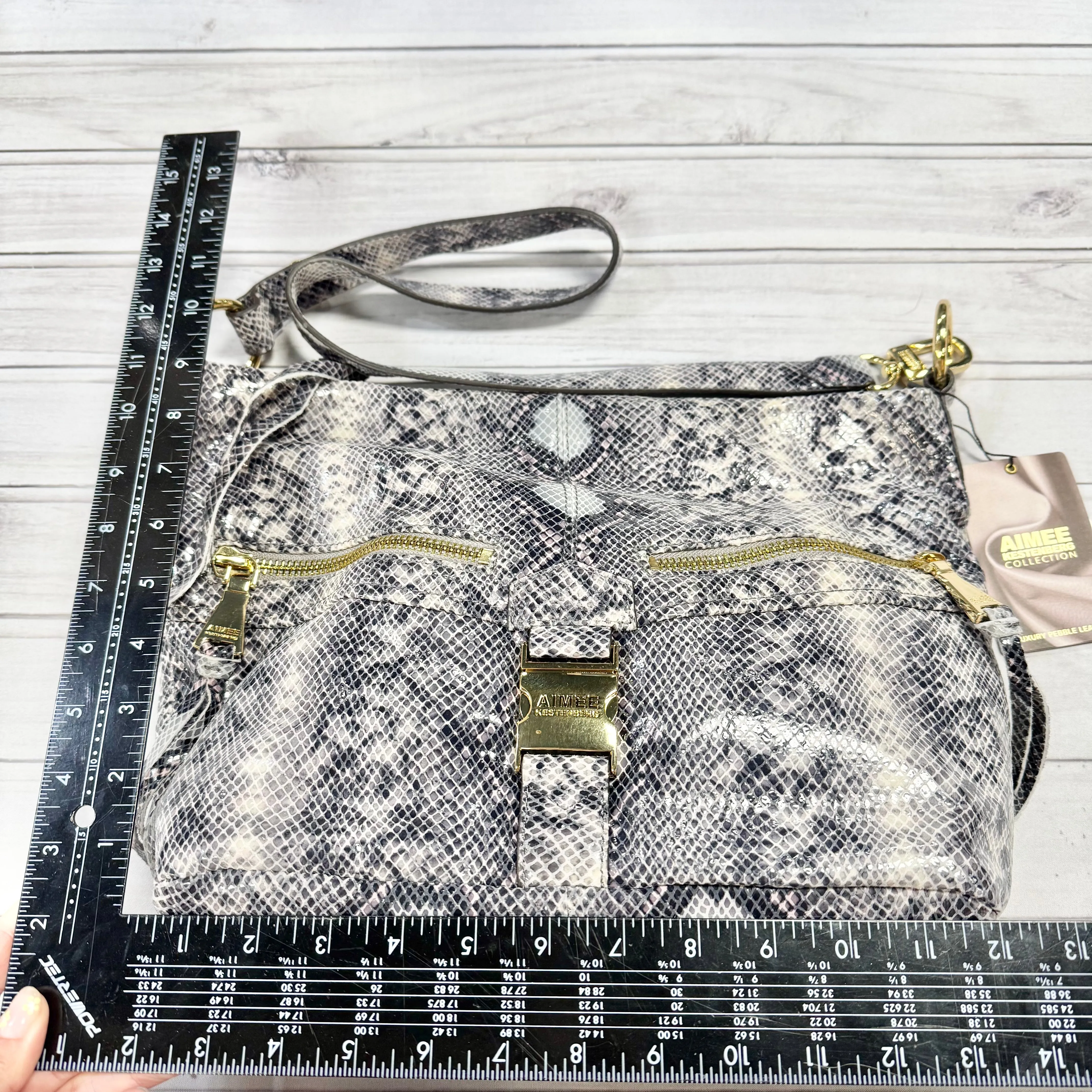Handbag Leather By Aimee Kestenberg, Size: Large