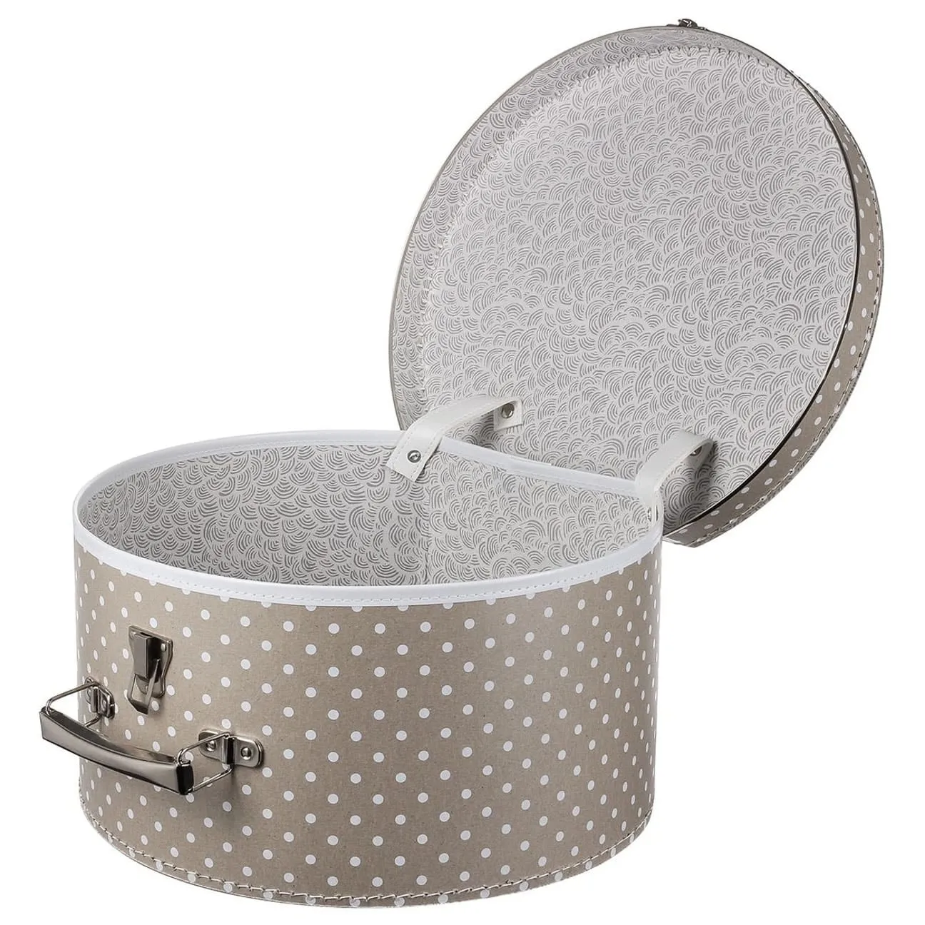 Hat Box Beige Dots by Lierys