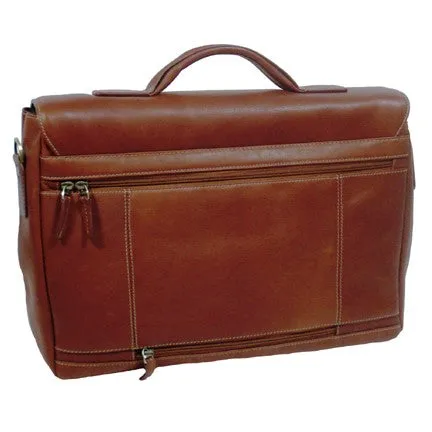 Hermosa Leather Flapover Laptop Brief