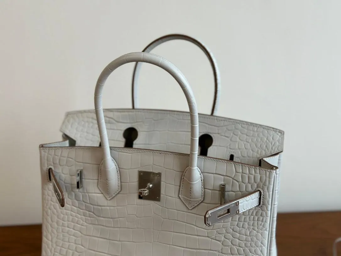 High-end Luxury Classic Togo Leather Bag with Silver-Tone Hardware and Crocodile Pattern — A Must-Have Designer Bag, Perfect Gift for Her