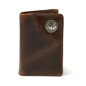 Jack Daniels Tri Fold Leather Wallet 3032JD