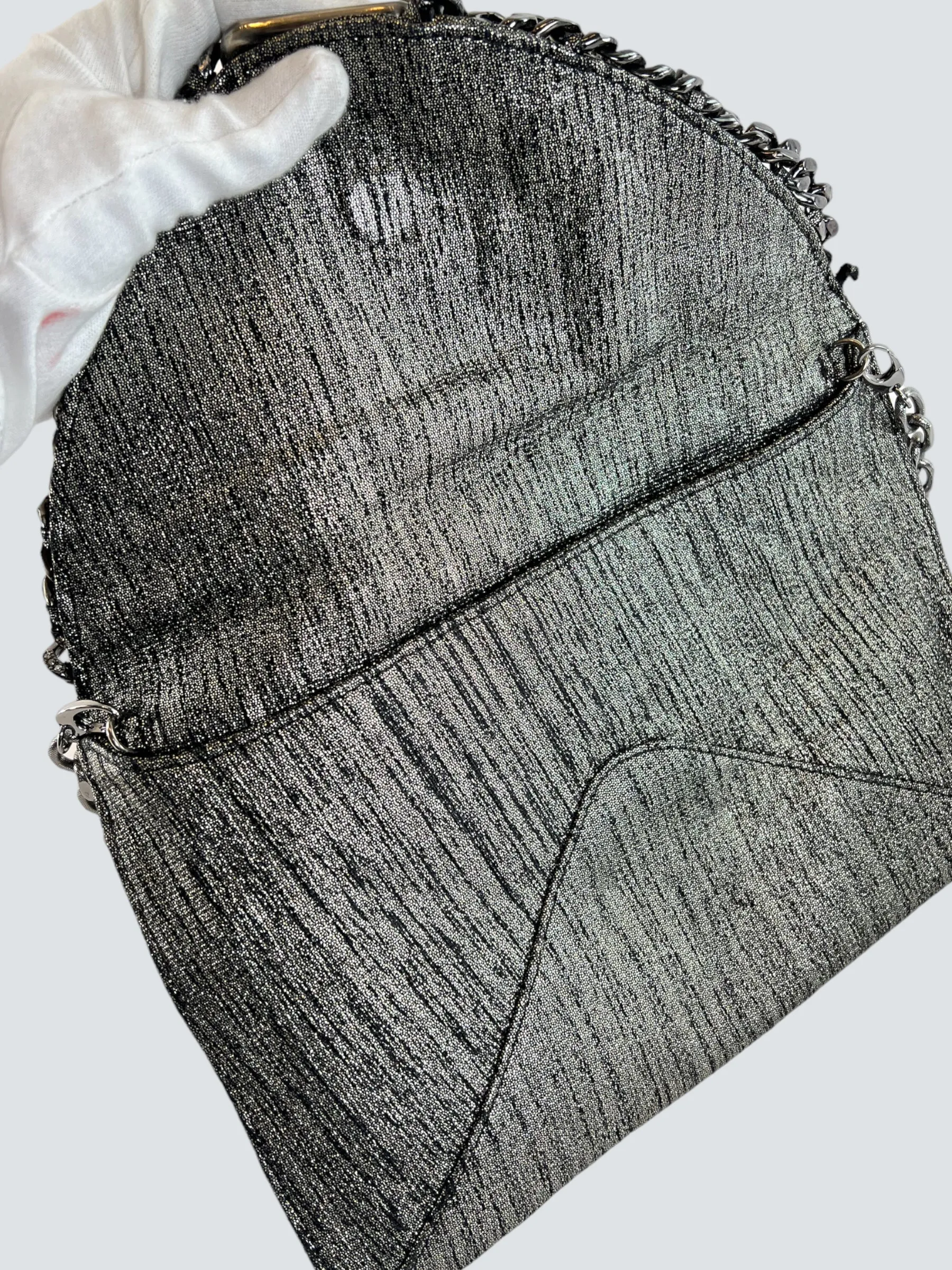 Jimmy Choo Metallic Metallic Silver Shoulder Bag
