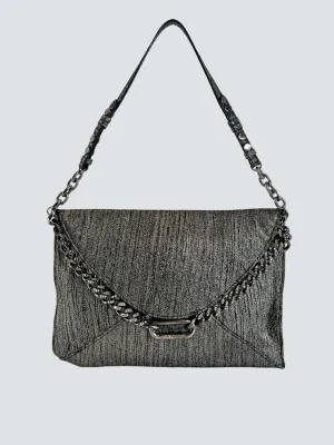 Jimmy Choo Metallic Metallic Silver Shoulder Bag