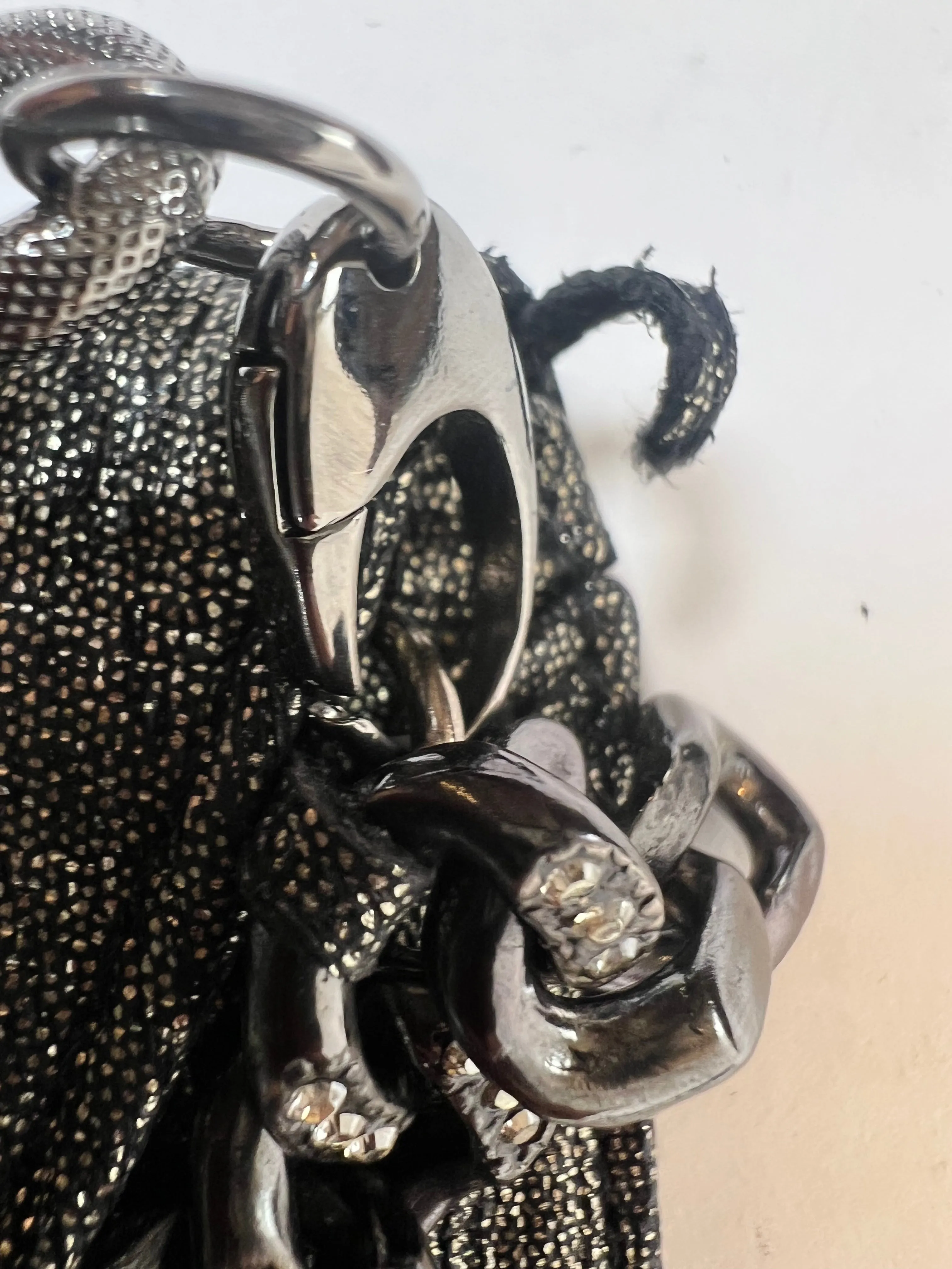 Jimmy Choo Metallic Metallic Silver Shoulder Bag