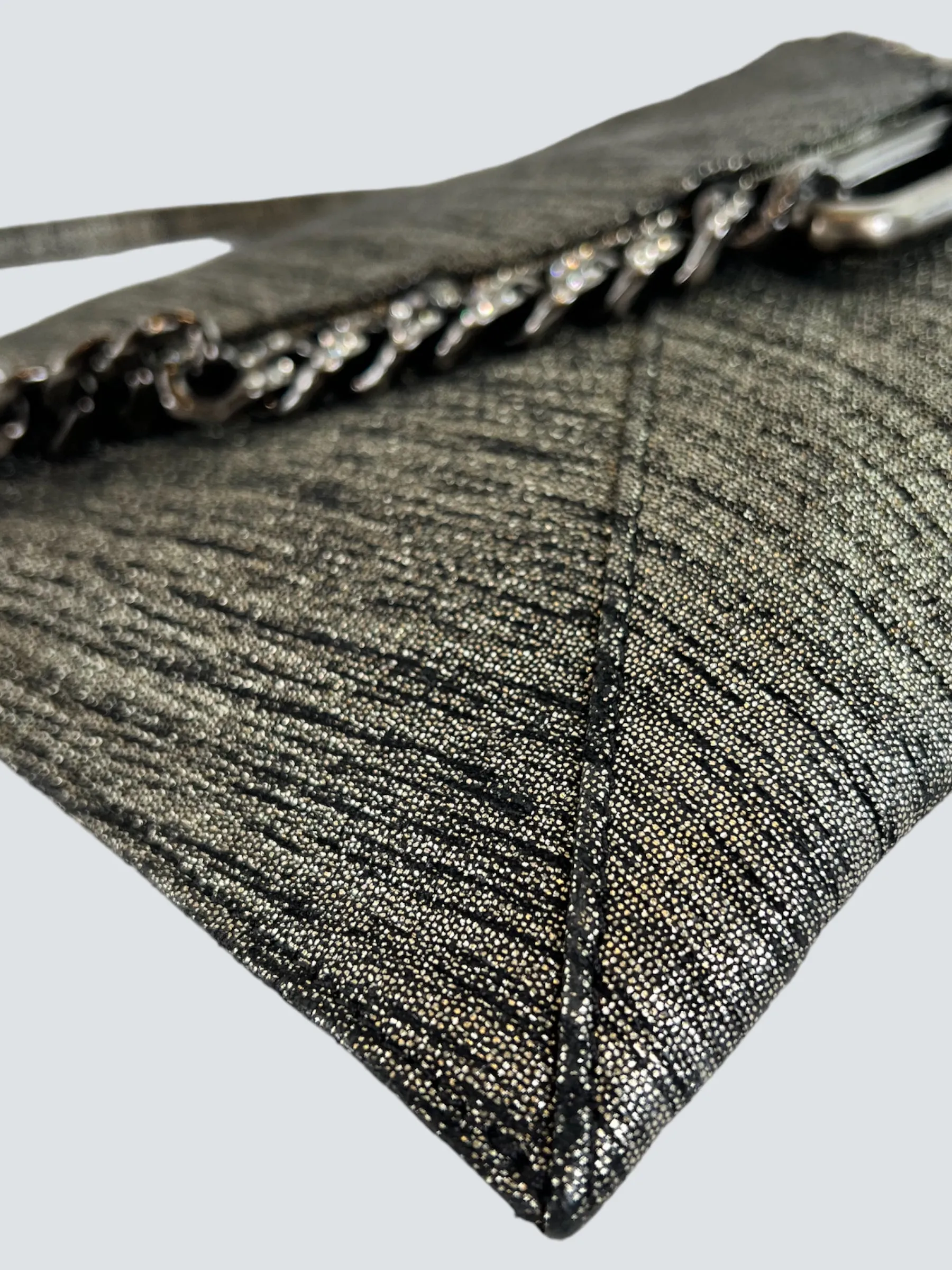 Jimmy Choo Metallic Metallic Silver Shoulder Bag