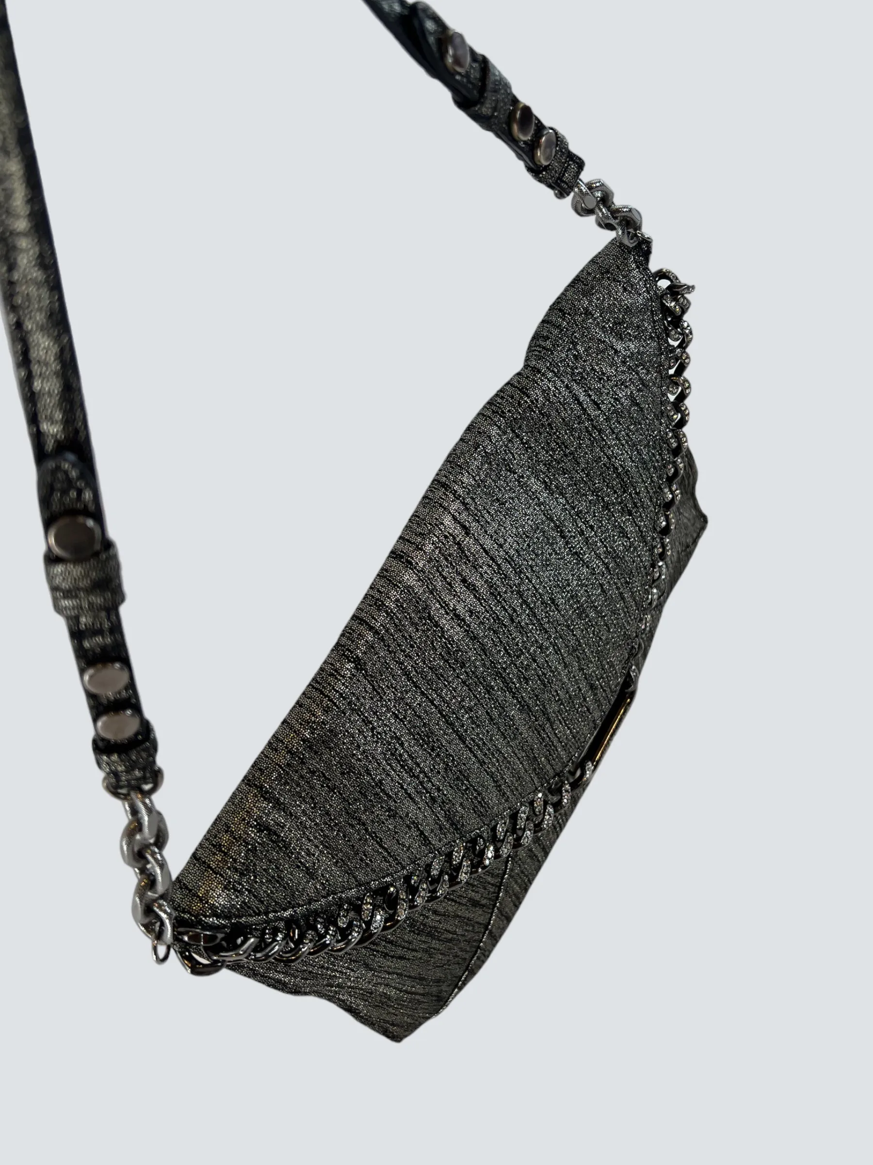 Jimmy Choo Metallic Metallic Silver Shoulder Bag