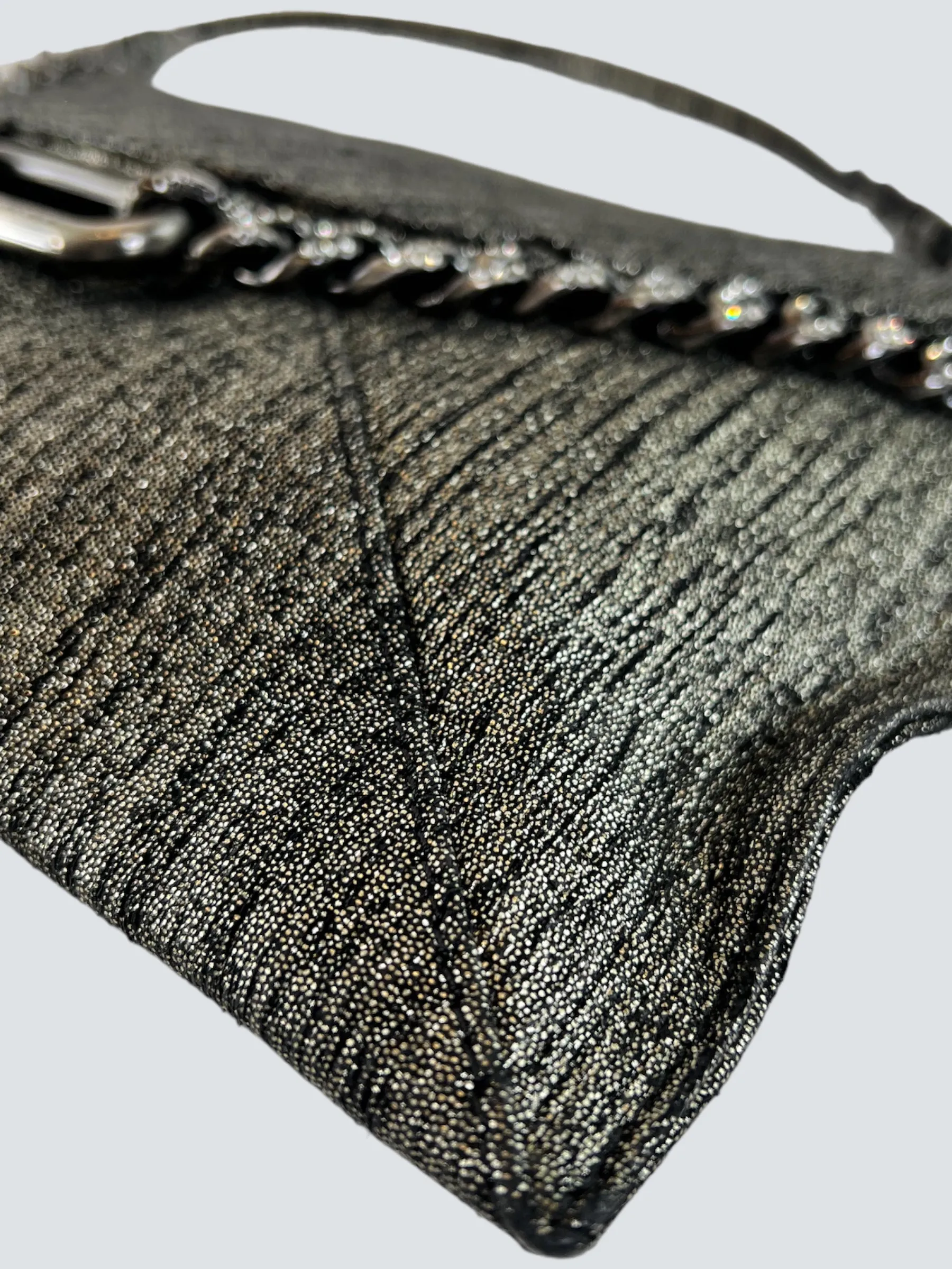 Jimmy Choo Metallic Metallic Silver Shoulder Bag