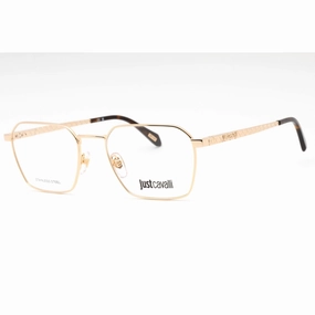 Just Cavalli Men's Eyeglasses - Rose Gold Metal Geometric Full Rim Frame | VJC018 0300