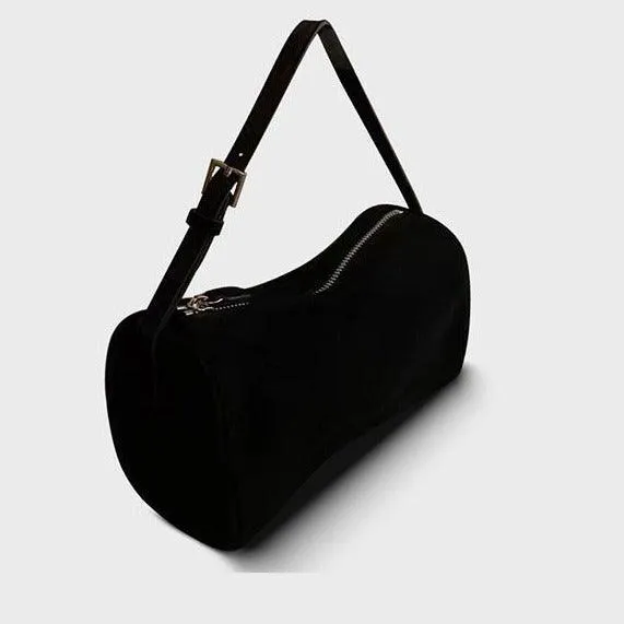 Lambskin Leather Boston Bag Mini Designer Bag, Leather Box Bag, Classic Leather Handbag, Minimalist Genuine Leather Purse