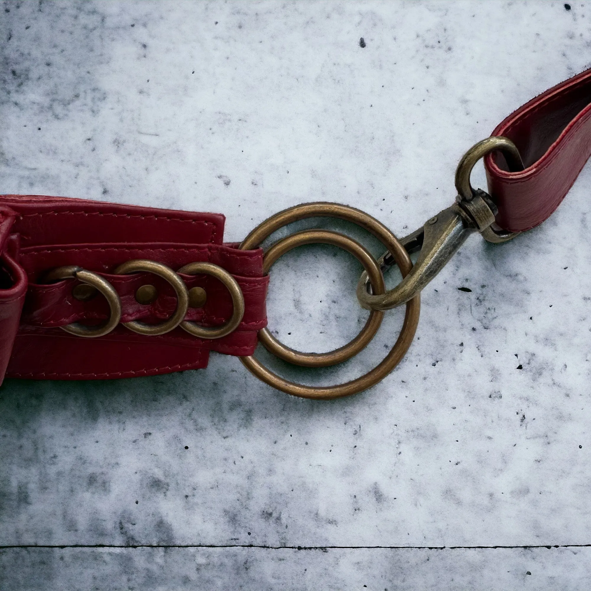 Leather Hip Bag | Deep Cherry