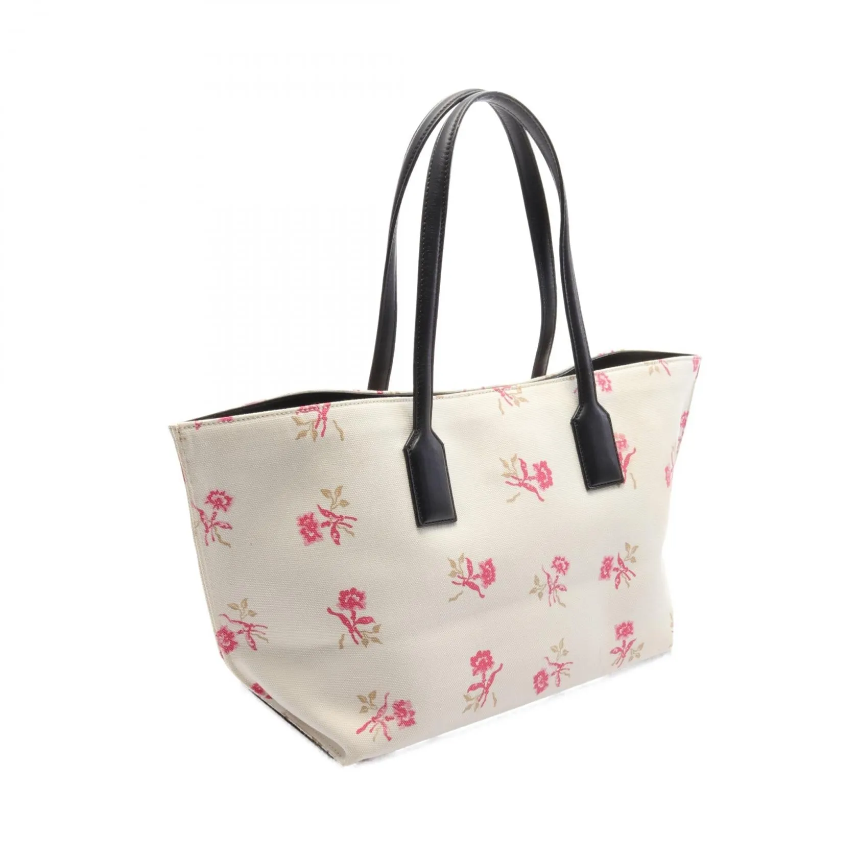 Loewe Anagram T Shopper Canvas Leather Tote Bag