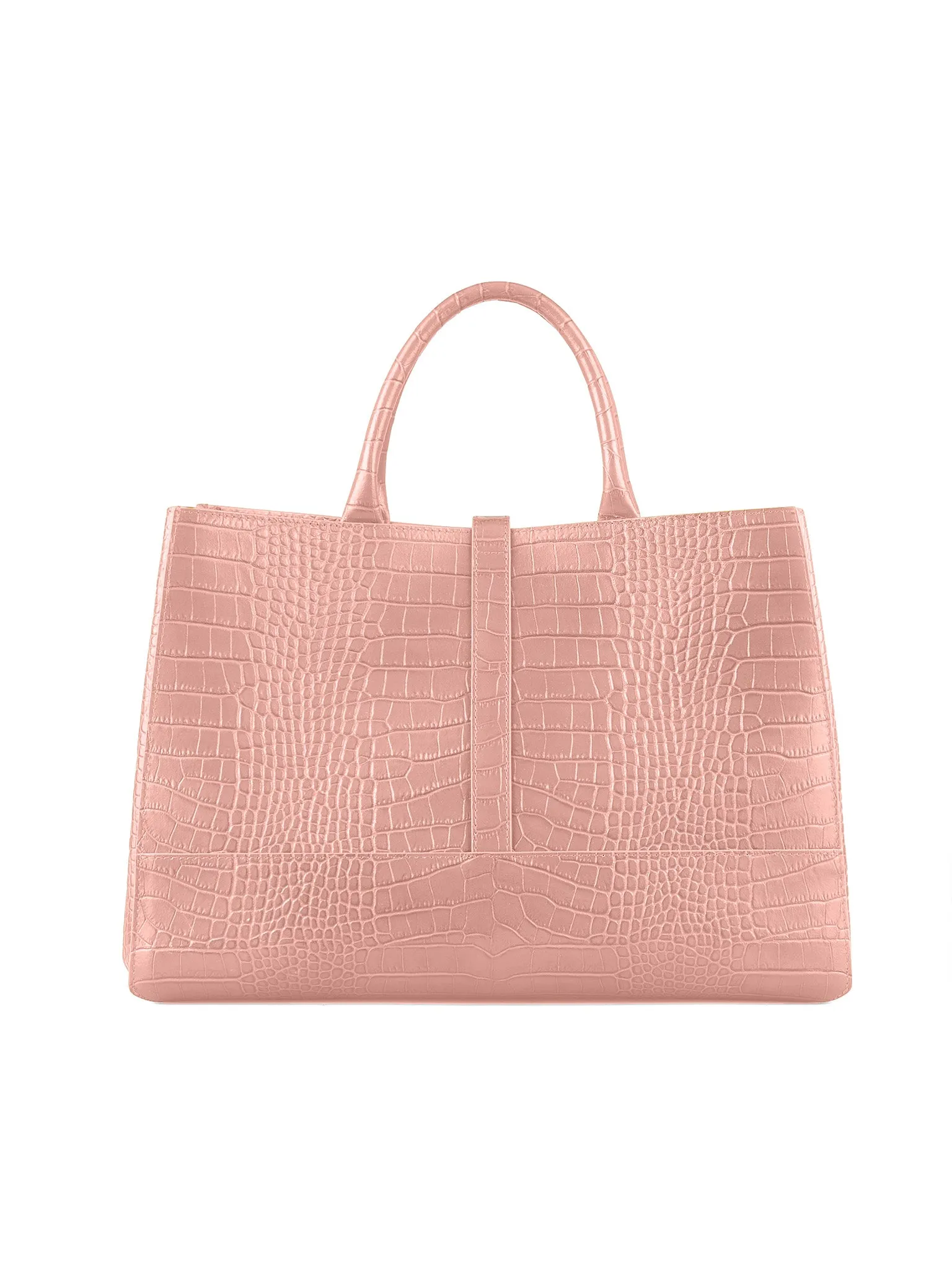 Lola Croco 15" - Nude Pink
