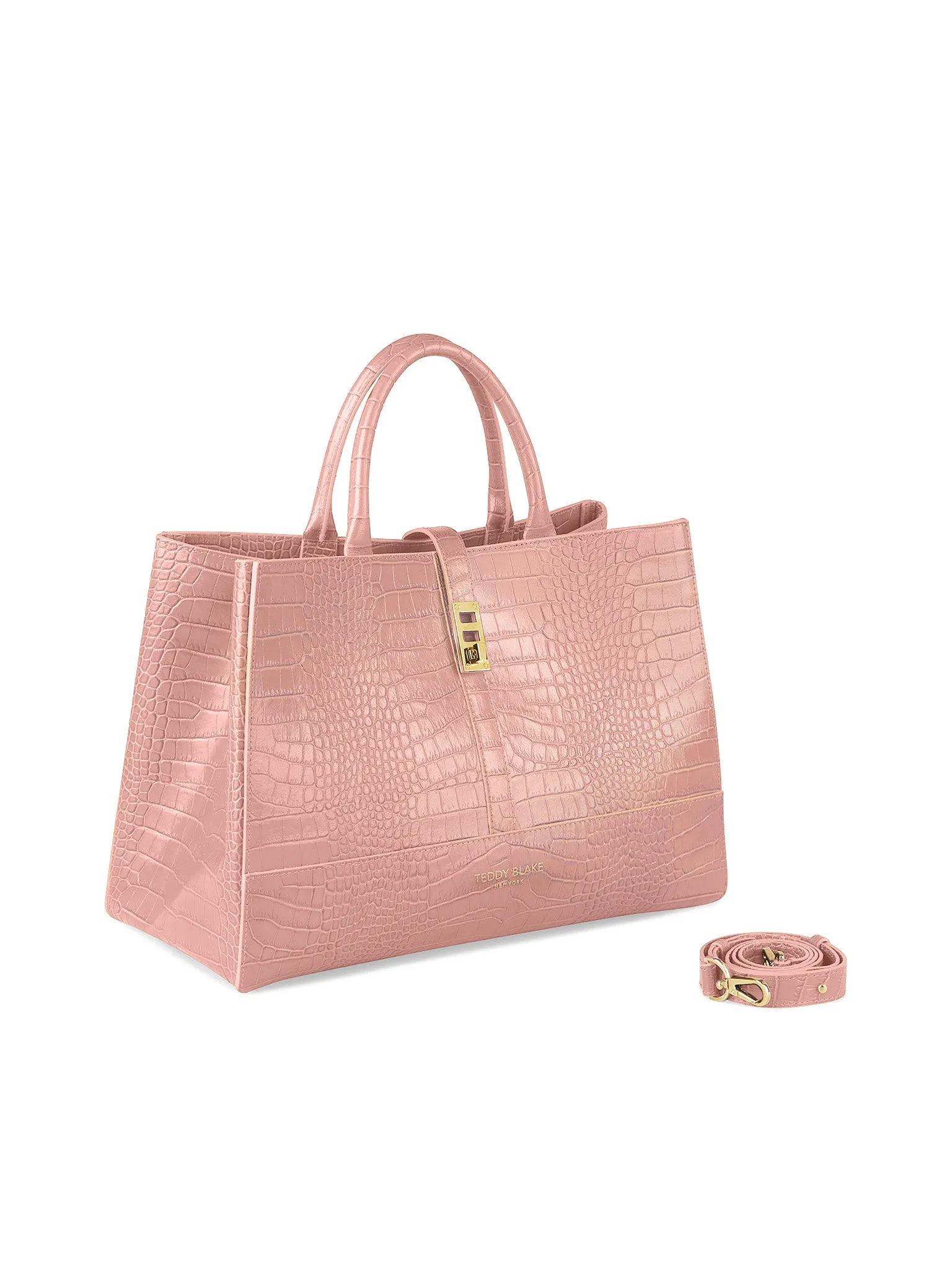 Lola Croco 15" - Nude Pink