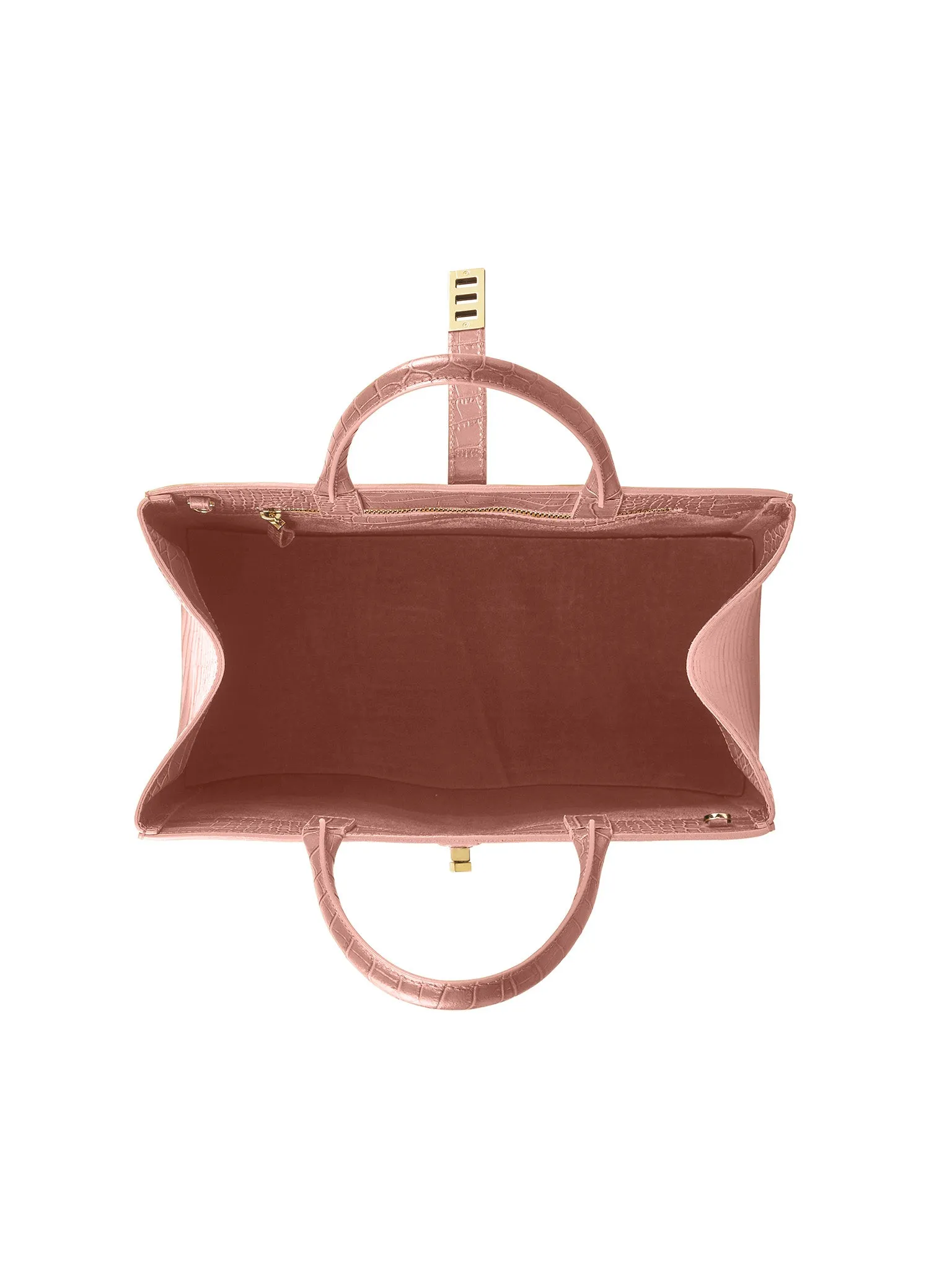 Lola Croco 15" - Nude Pink