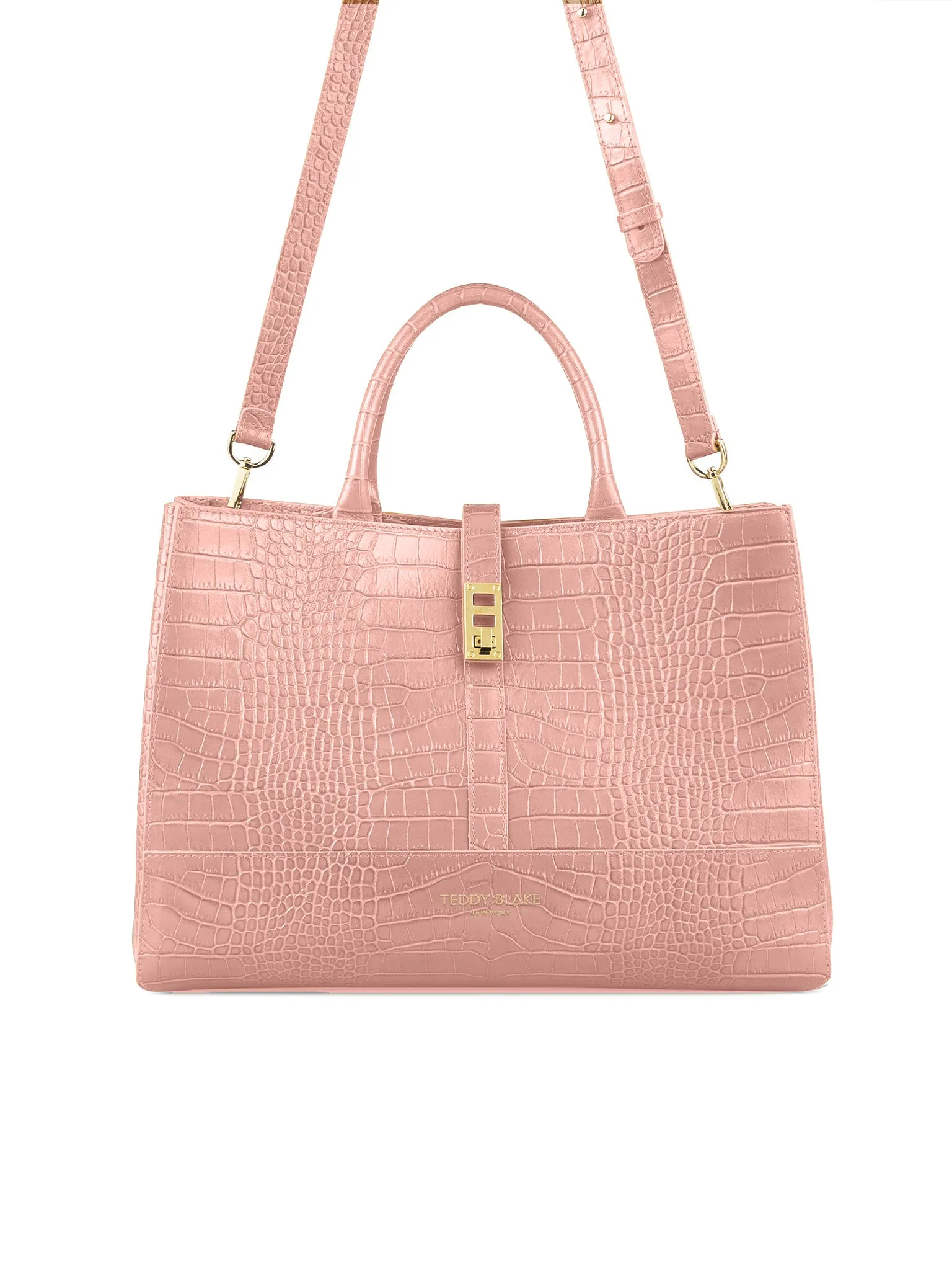 Lola Croco 15" - Nude Pink