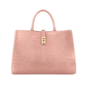 Lola Croco 15" - Nude Pink