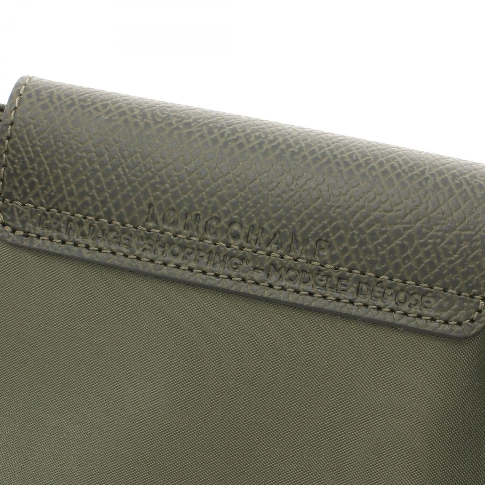 Longchamp Le Pliage Green M Tote Bag Canvas Leather