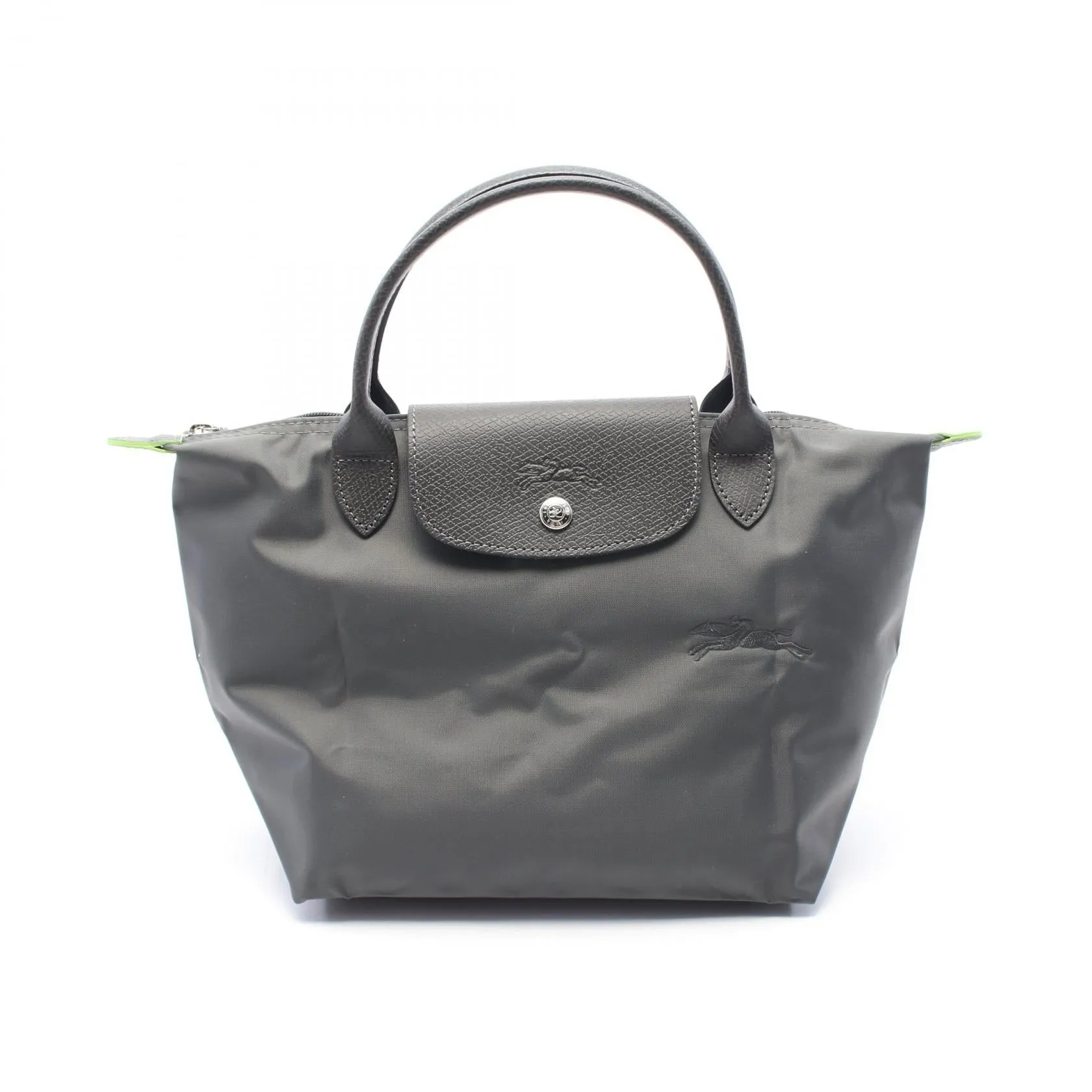 Longchamp Le Pliage Green S Tote Bag Canvas Leather