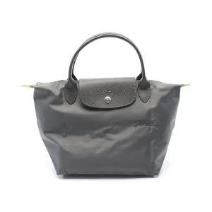 Longchamp Le Pliage Green S Tote Bag Canvas Leather