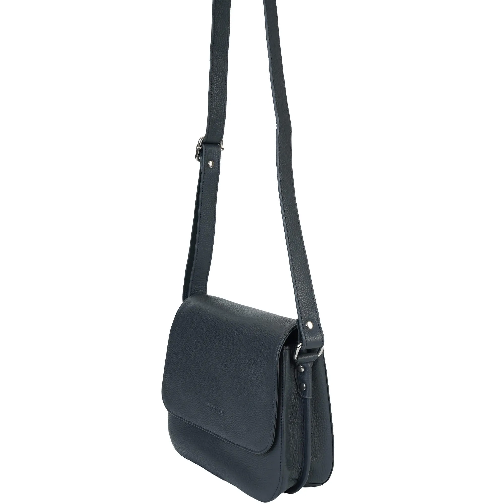 Mancini Pebbled Alison Crossbody Handbag