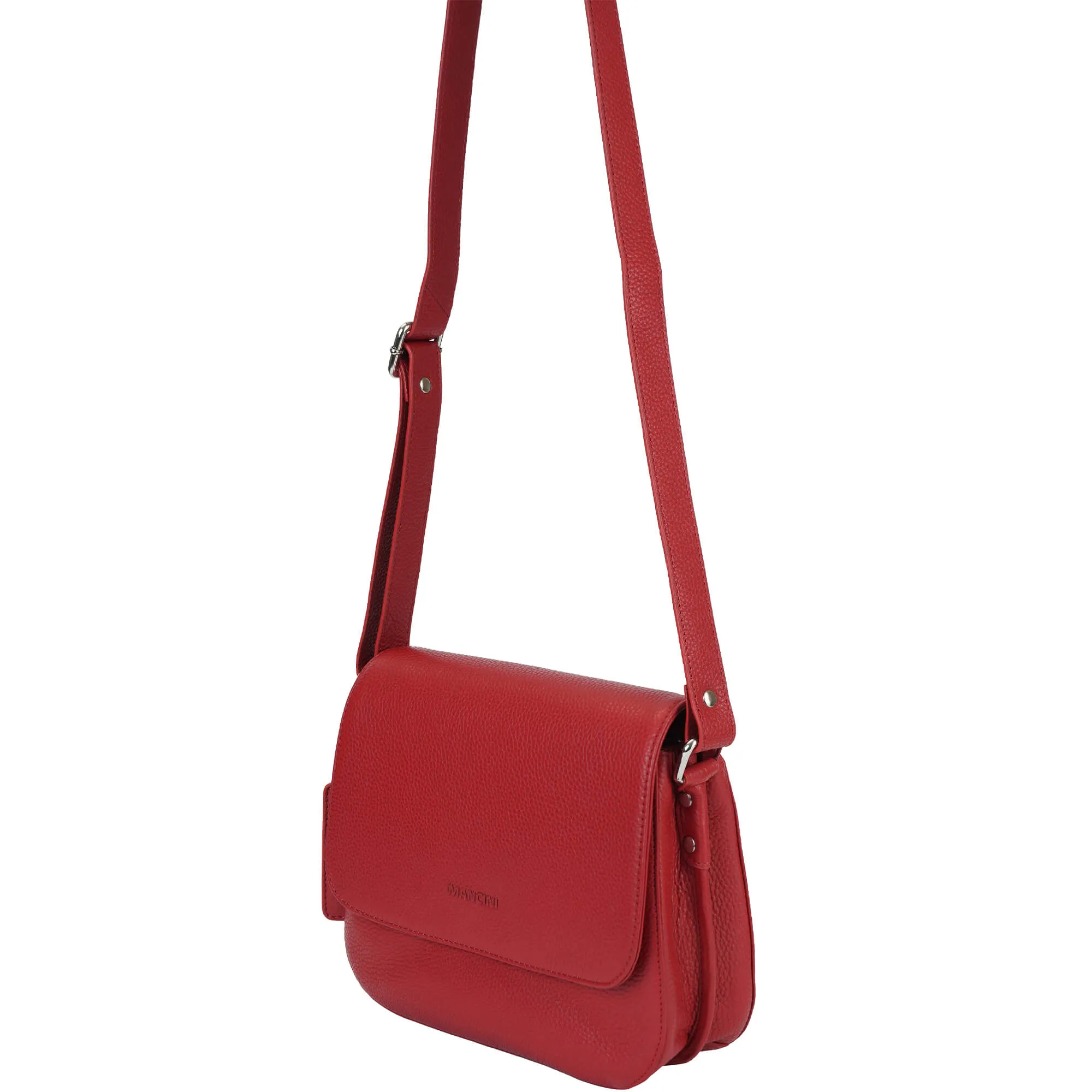 Mancini Pebbled Alison Crossbody Handbag