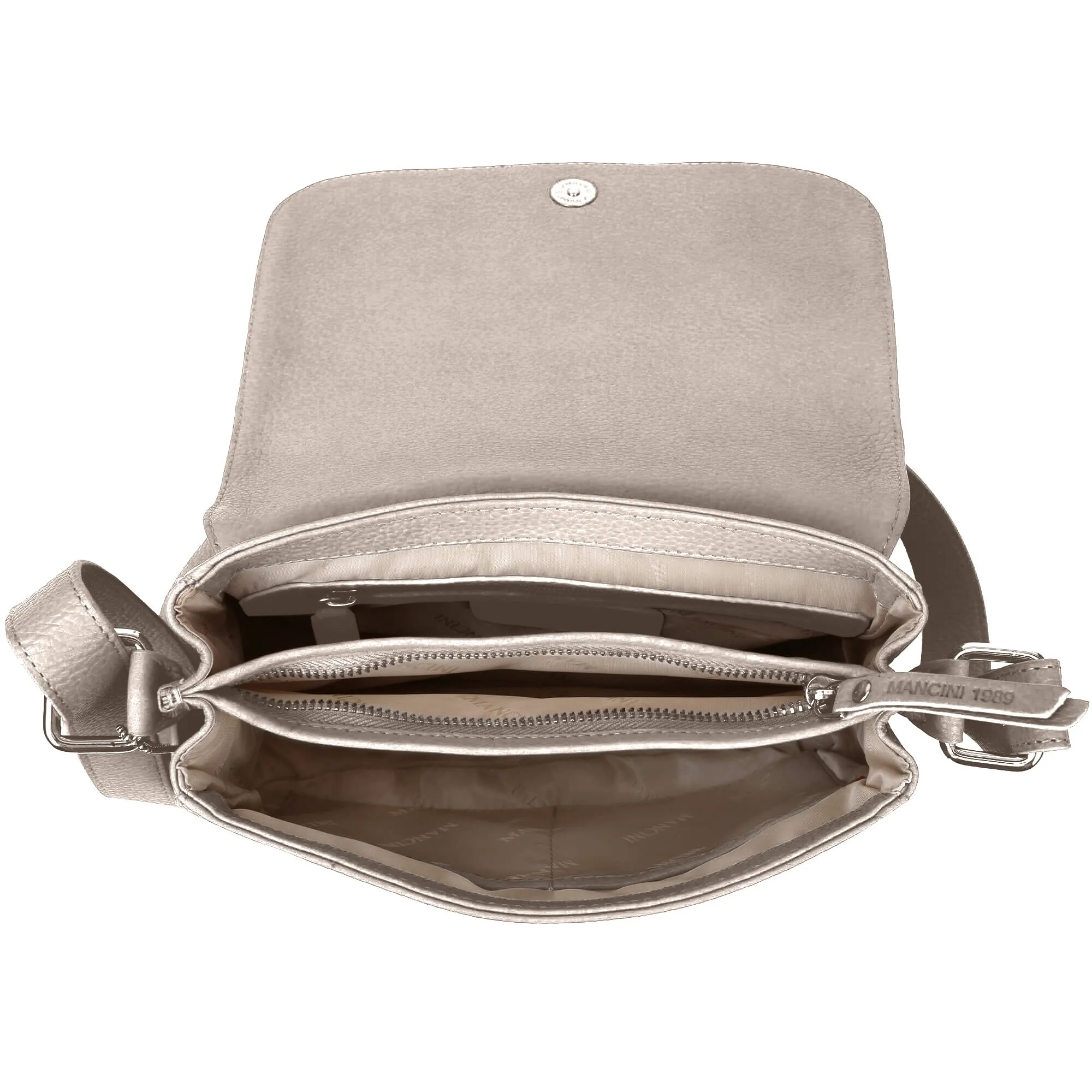Mancini Pebbled Alison Crossbody Handbag