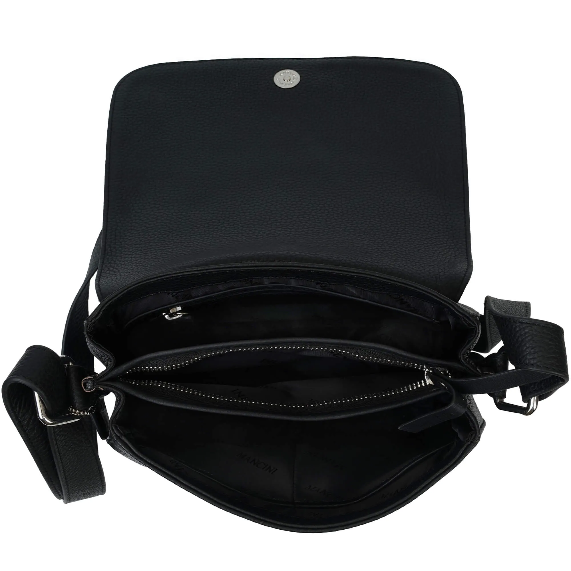 Mancini Pebbled Alison Crossbody Handbag