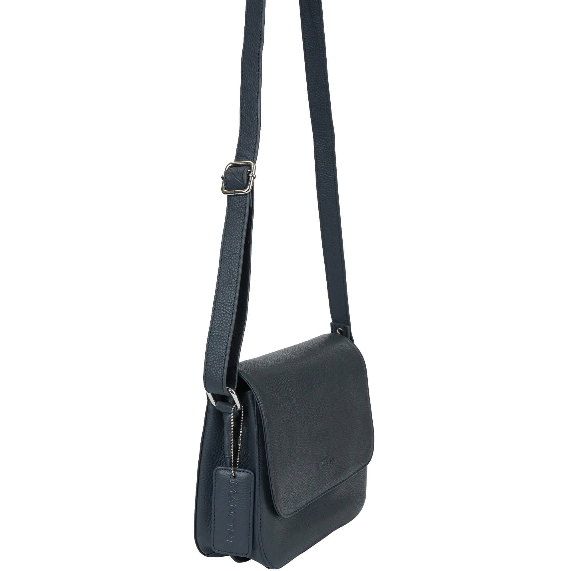 Mancini Pebbled Alison Crossbody Handbag