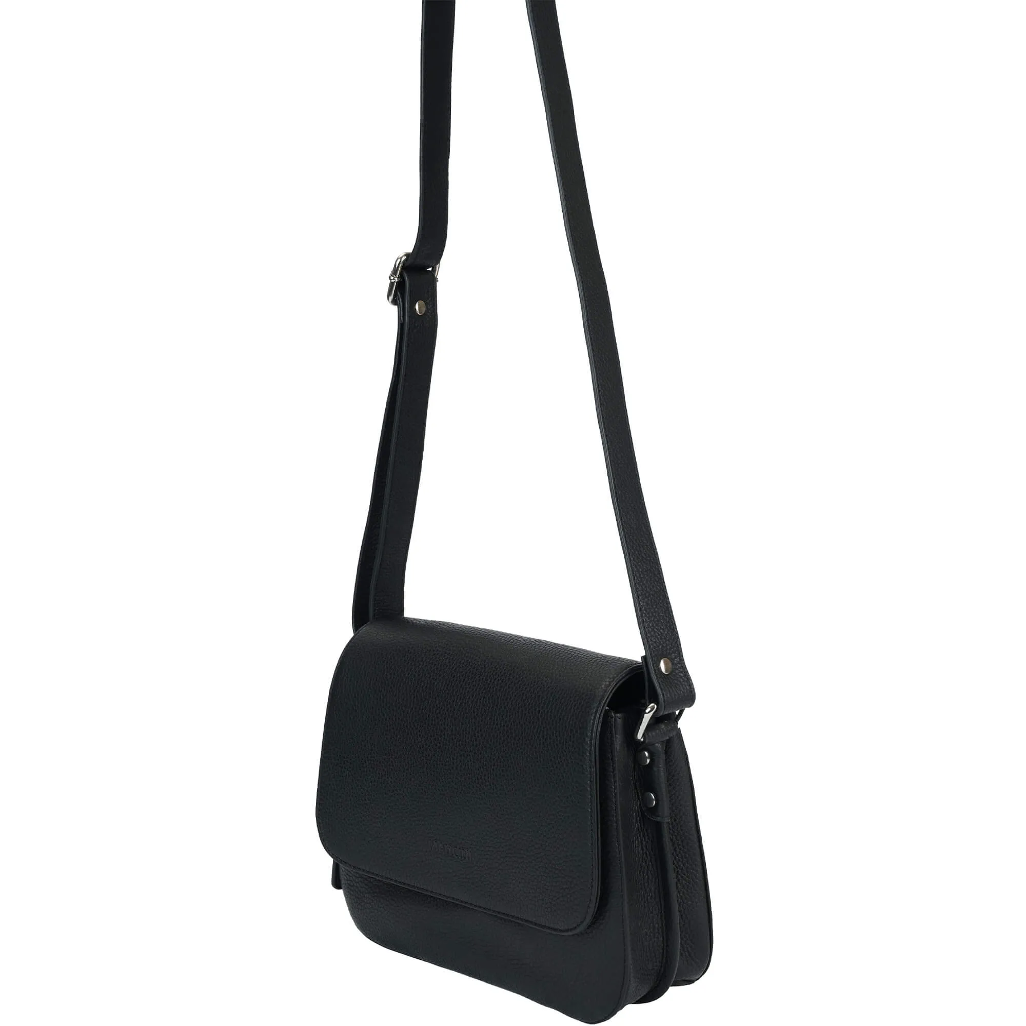Mancini Pebbled Alison Crossbody Handbag