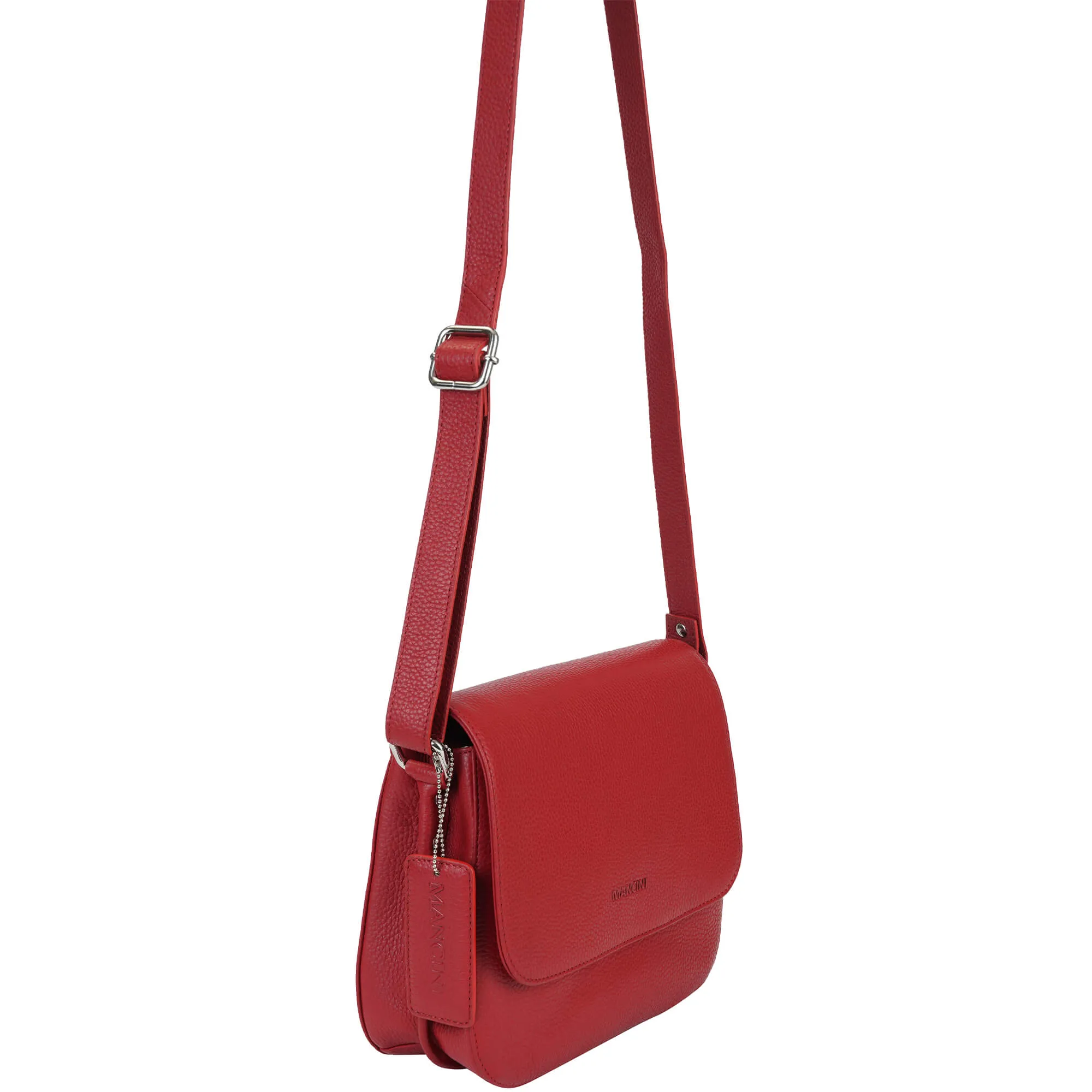 Mancini Pebbled Alison Crossbody Handbag