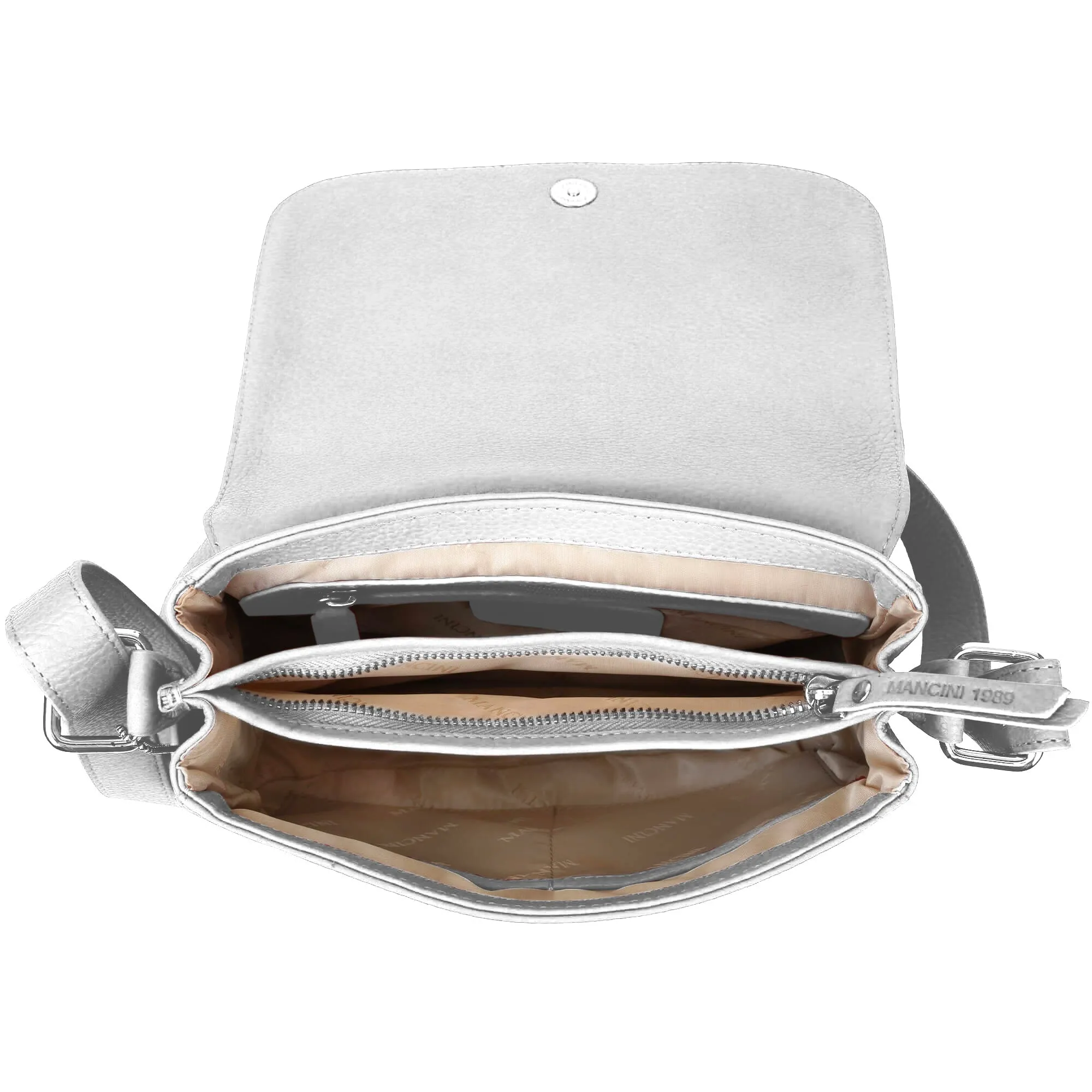 Mancini Pebbled Alison Crossbody Handbag