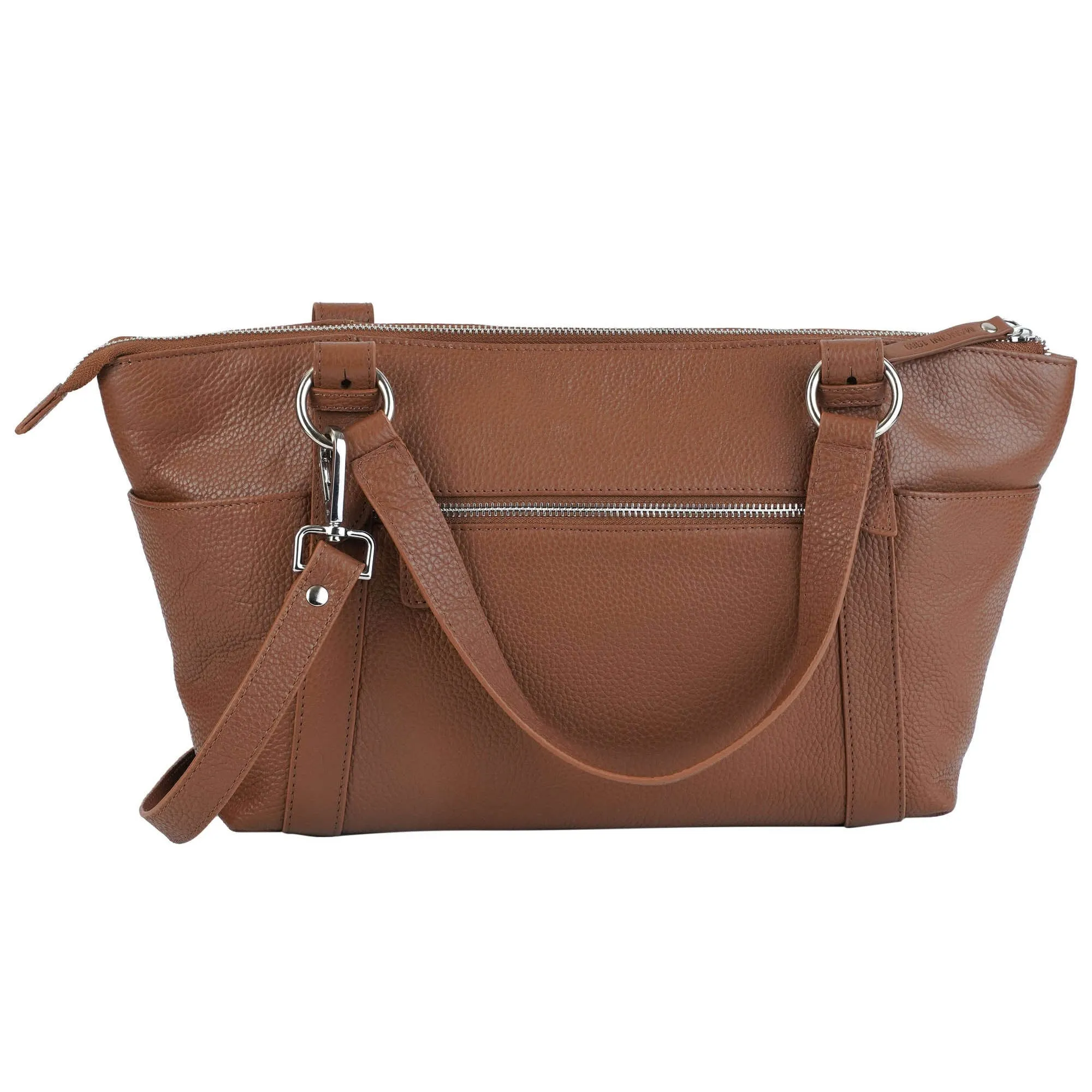 Mancini Pebbled Amelia Crossbody Handbag