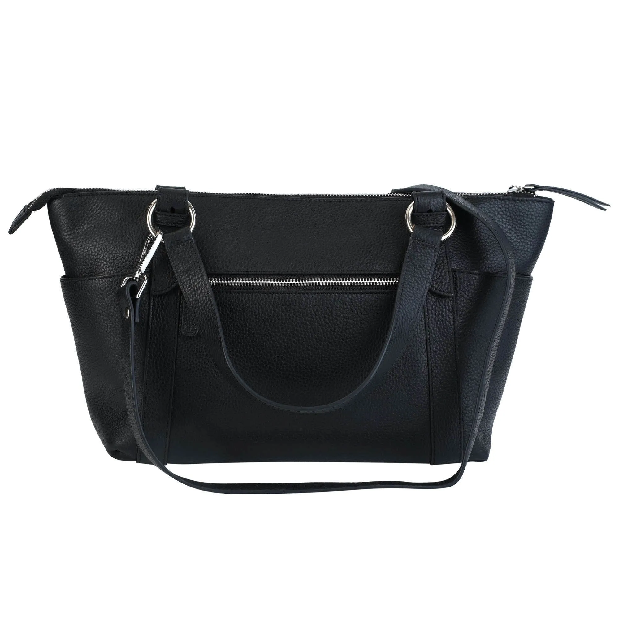 Mancini Pebbled Amelia Crossbody Handbag