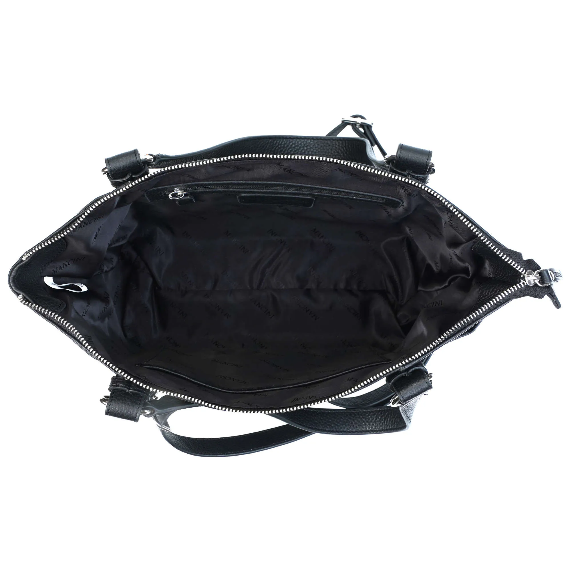 Mancini Pebbled Amelia Crossbody Handbag